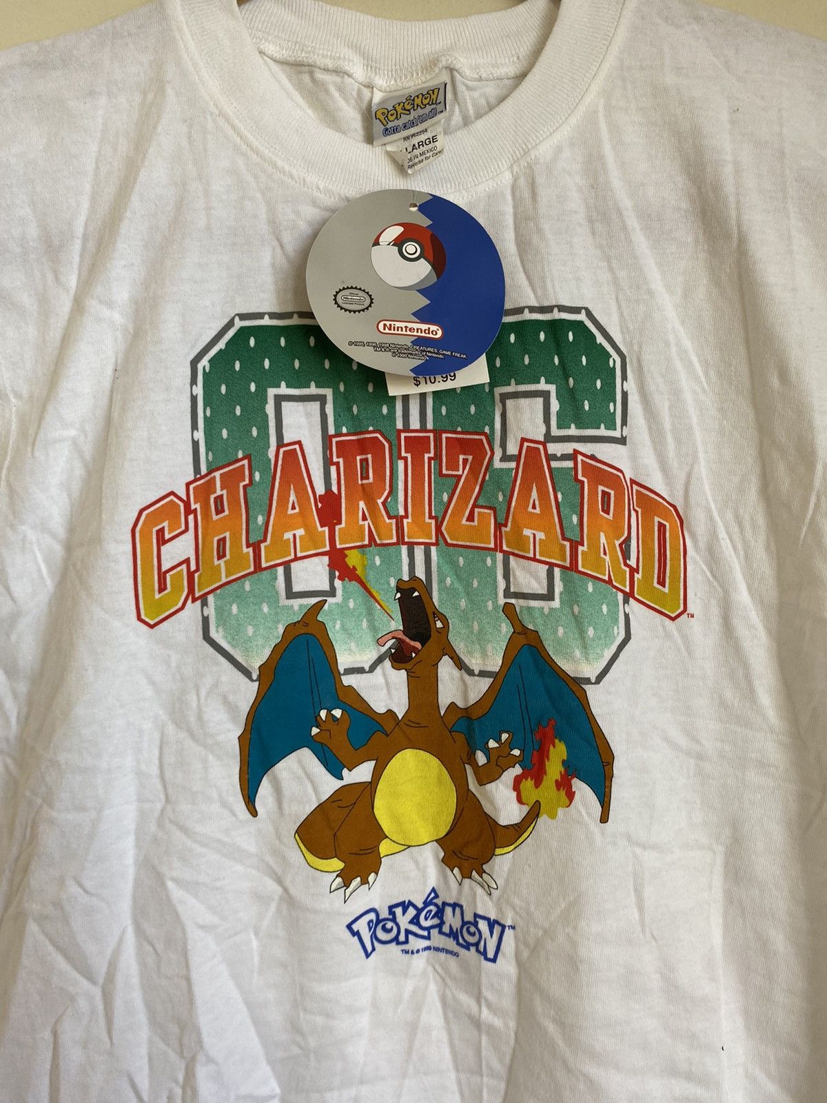Vintage 1999 Nintendo Pokémon charizard sleeveless tee