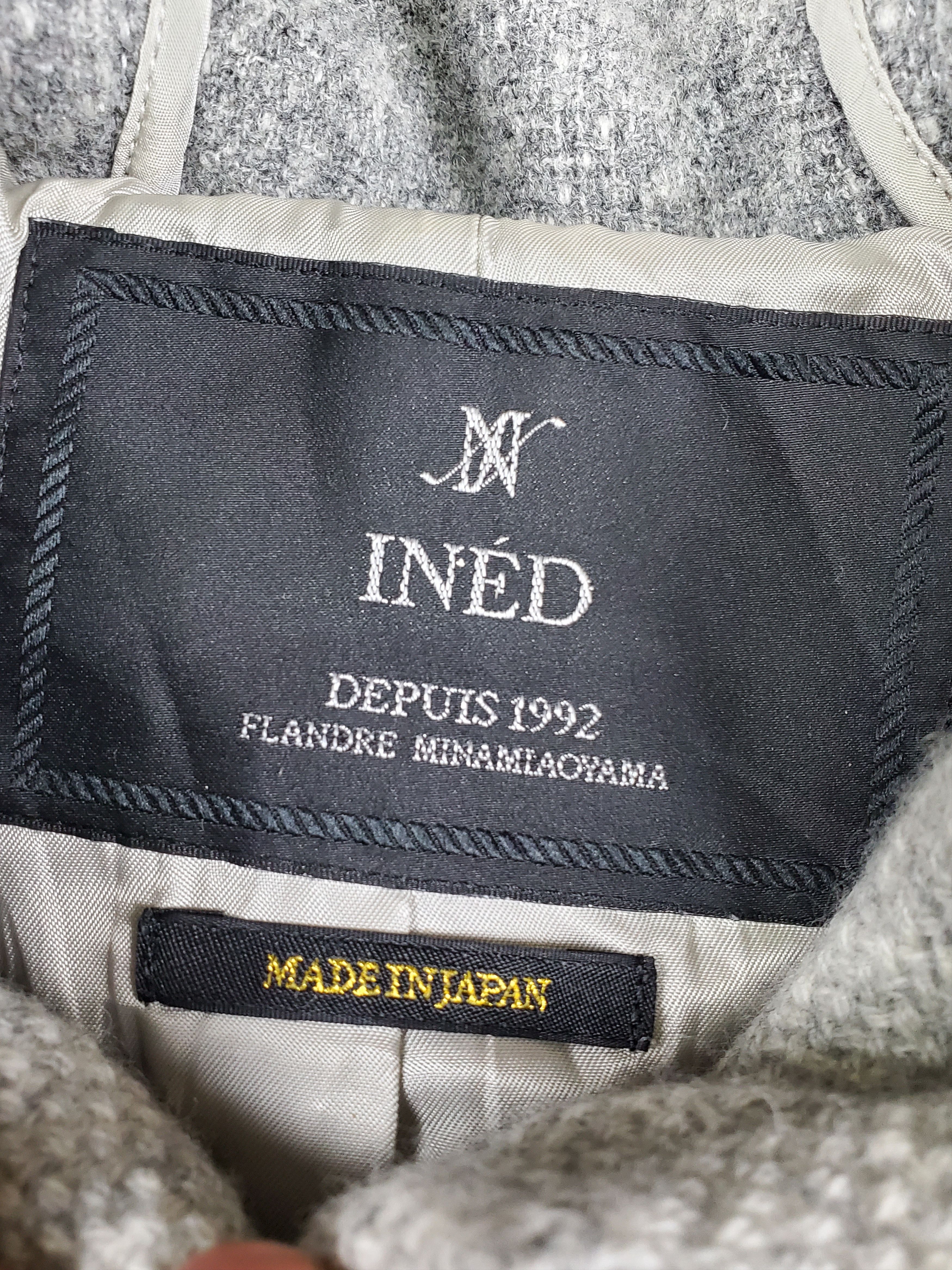 Japanese Brand × Yohji Yamamoto 🔥 INED Japan Heavy Coat Wool Jacket By Yohji Yamamoto🔥 Size US S / EU 44-46 / 1 - 8 Thumbnail