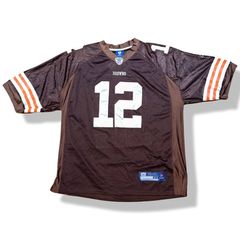 MENS NIKE CLEVELAND BROWNS BRANDON WEEDEN NFL FOOTBALL SHIRT JERSEY SIZE  2XL XXL