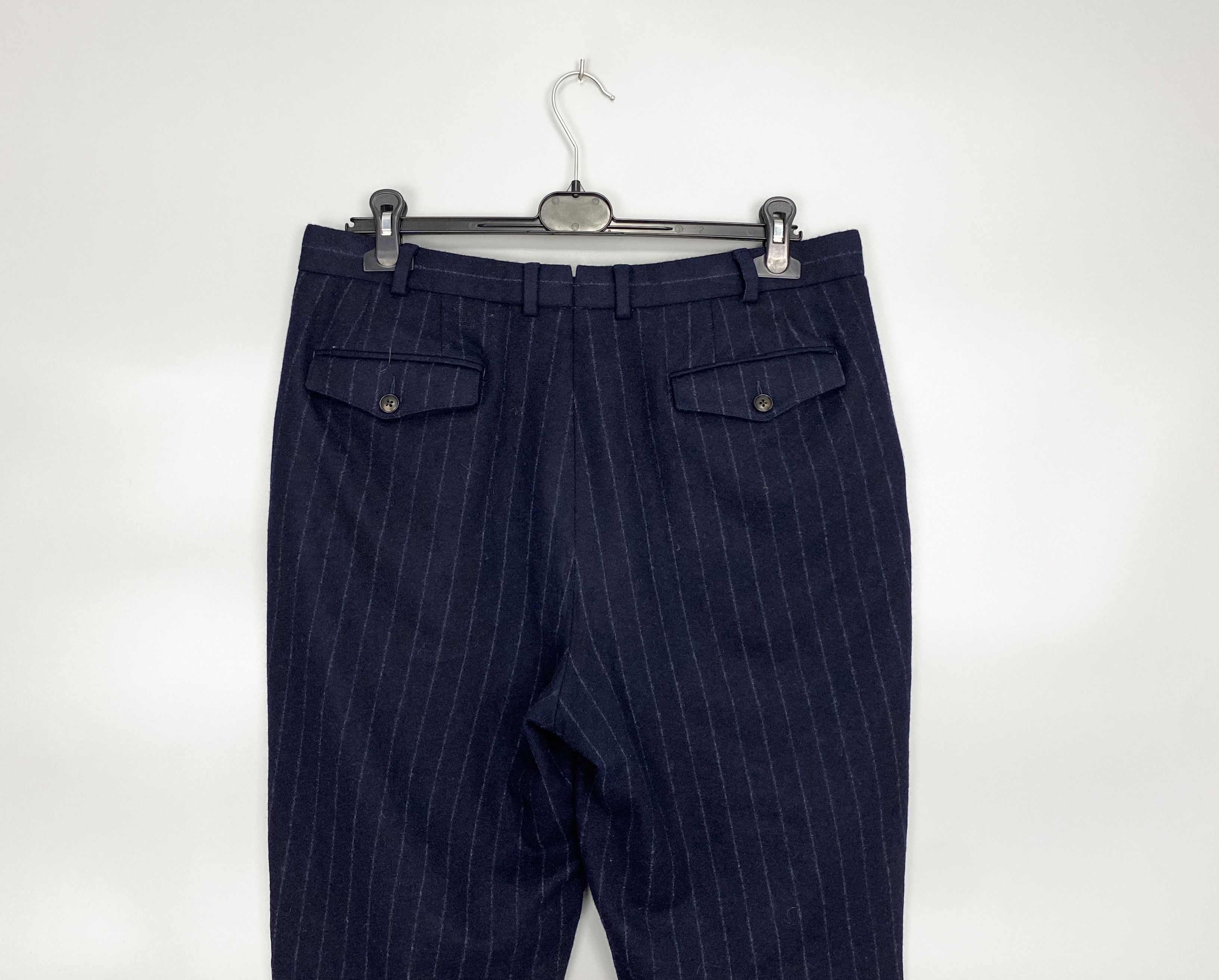 Suitsupply Blake Flat Front Wool Stripped Pant Size 52