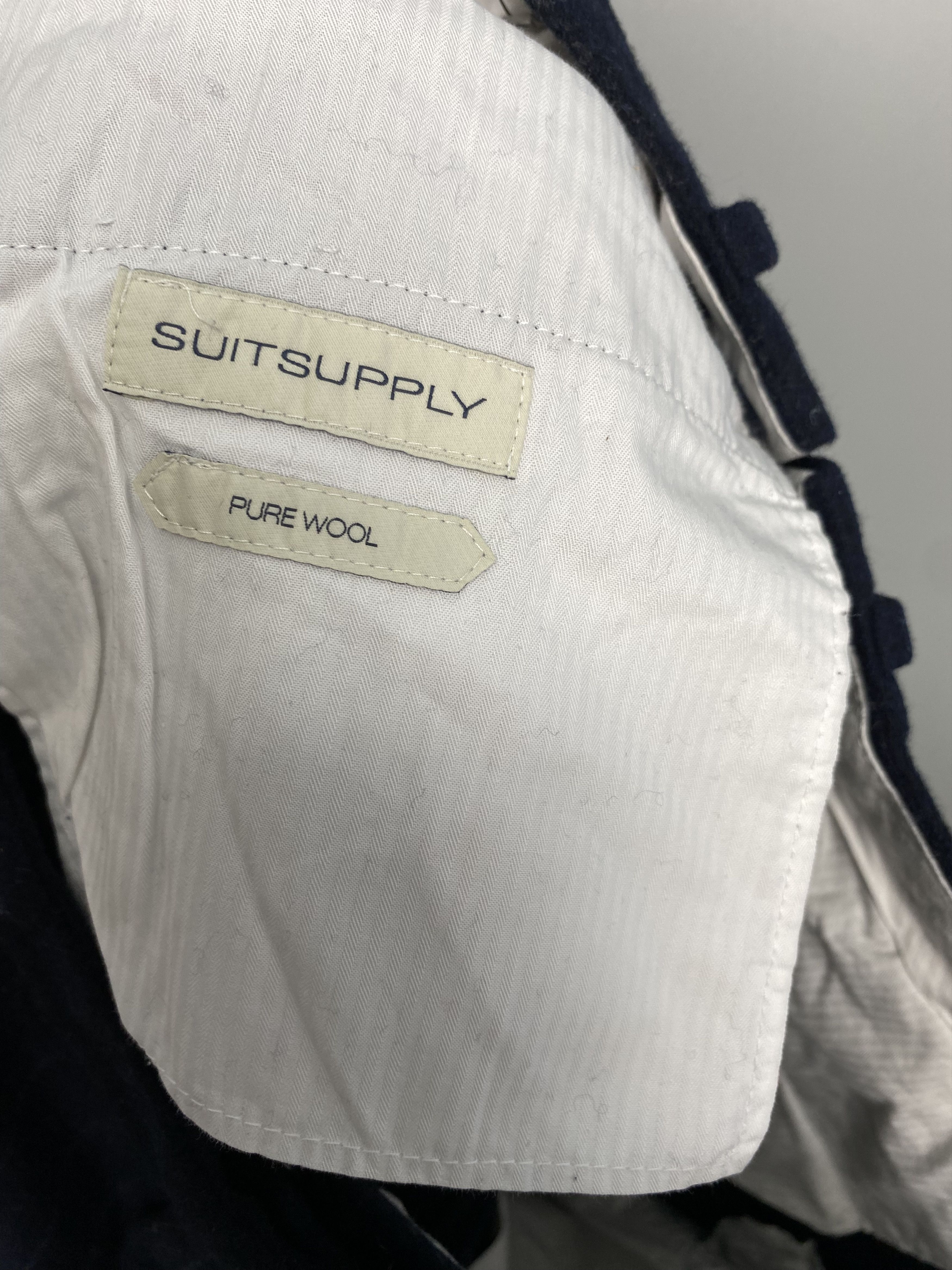 Suitsupply Blake Flat Front Wool Stripped Pant Size 52