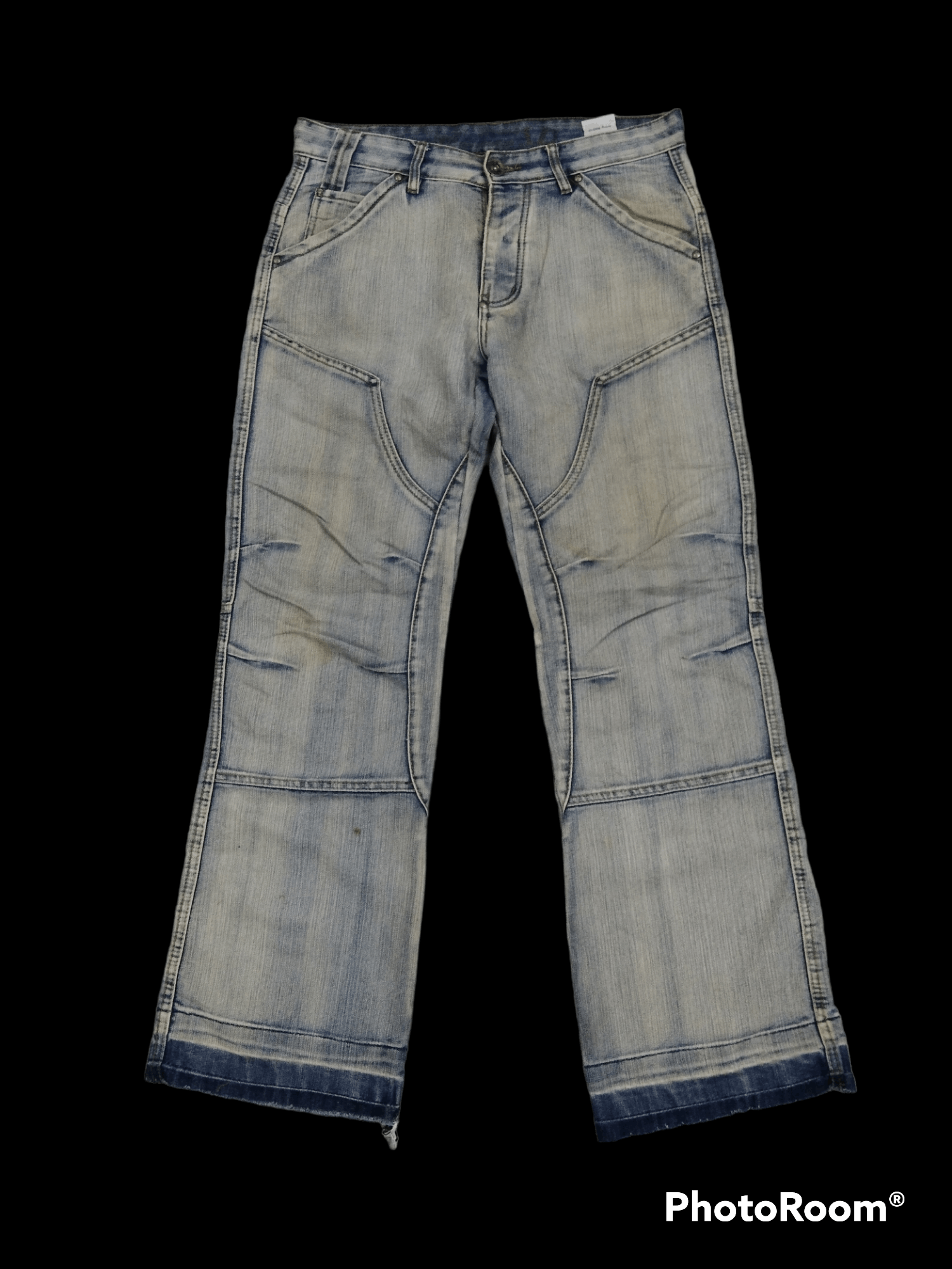 FLARE RECONSTRUCTED SICK IDENTIC DENIM PANTS