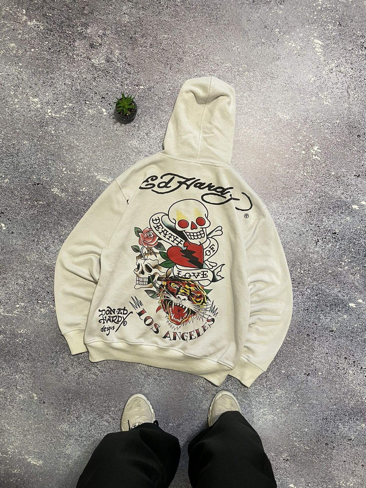 Vintage Vintage Ed Hardy by Christian Audigier Hoodie Zip Up Tattoo