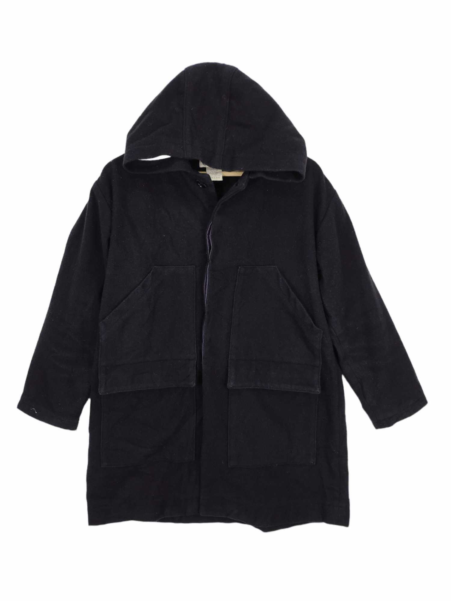 Designer × Japanese Brand Vintage Japanese Wool Hooded Jacket Black Size US M / EU 48-50 / 2 - 1 Thumbnail