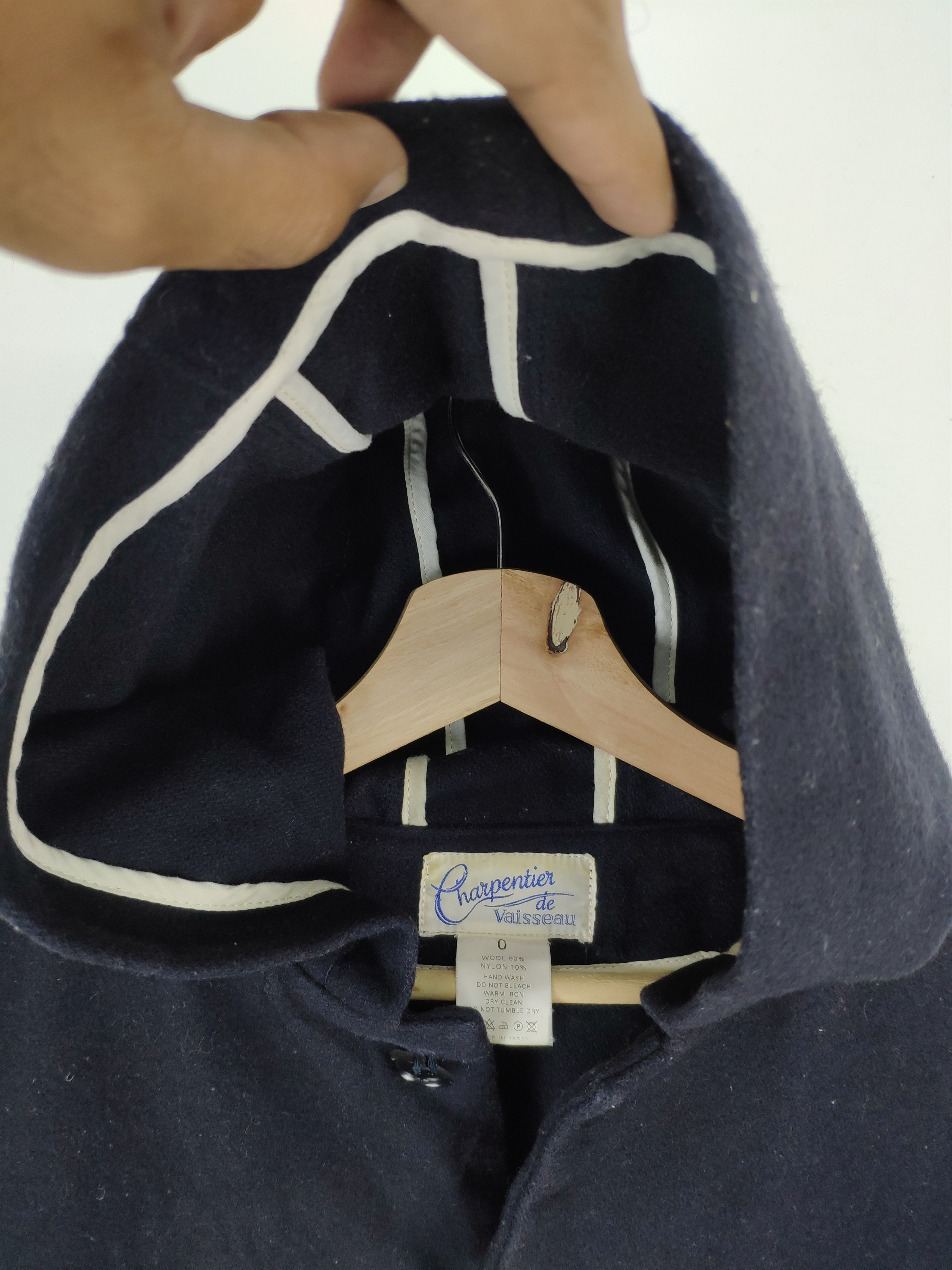 Designer × Japanese Brand Vintage Japanese Wool Hooded Jacket Black Size US M / EU 48-50 / 2 - 16 Thumbnail