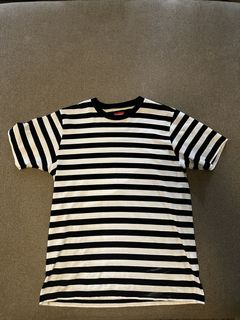 Supreme bar stripe shop tee black