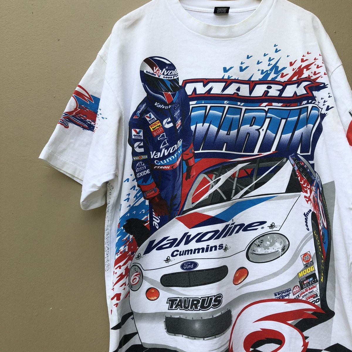 NASCAR × Vintage Vintage nascar 90s ovp t shirt Size US XL / EU 56 / 4 - 2 Thumbnail