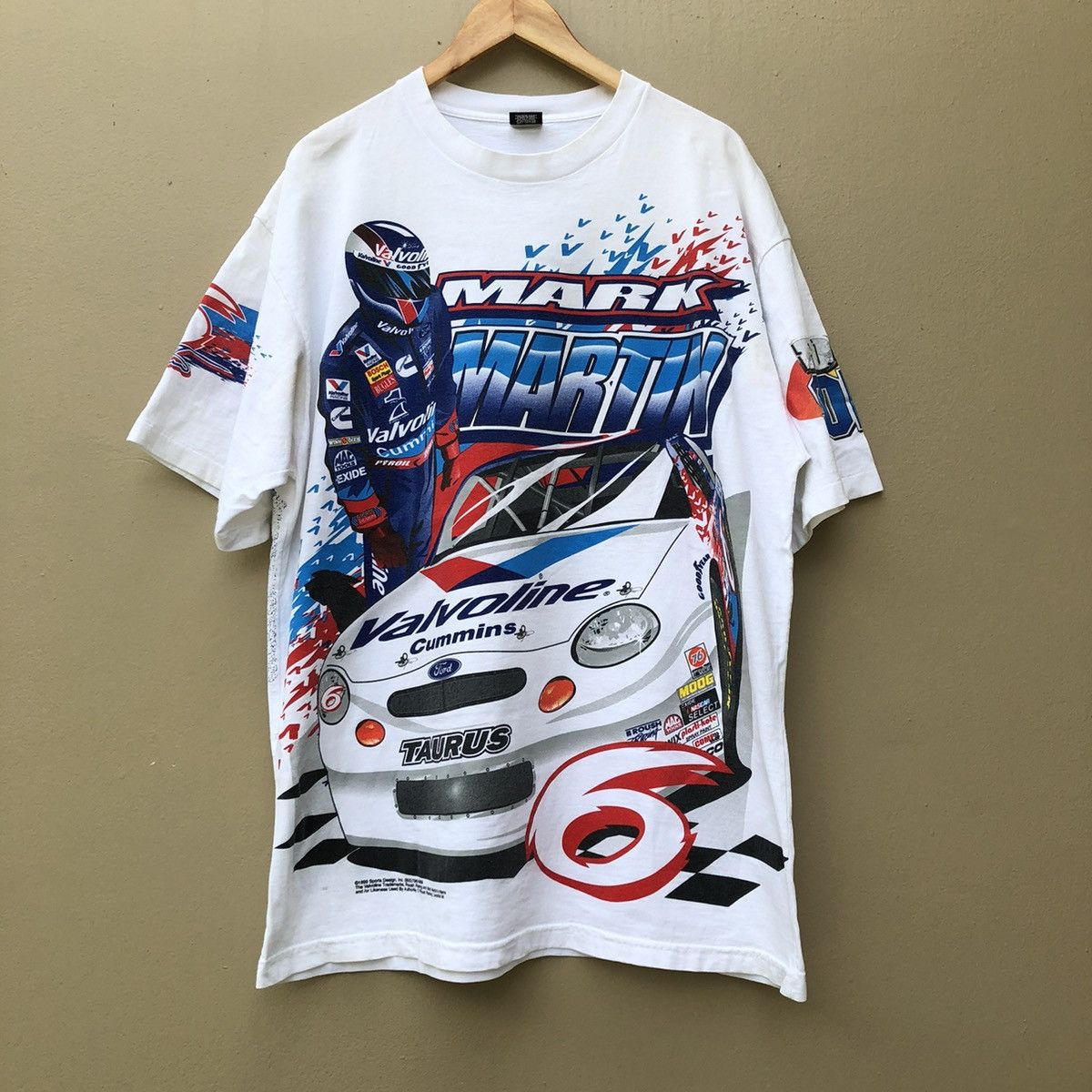NASCAR × Vintage Vintage nascar 90s ovp t shirt Size US XL / EU 56 / 4 - 1 Thumbnail