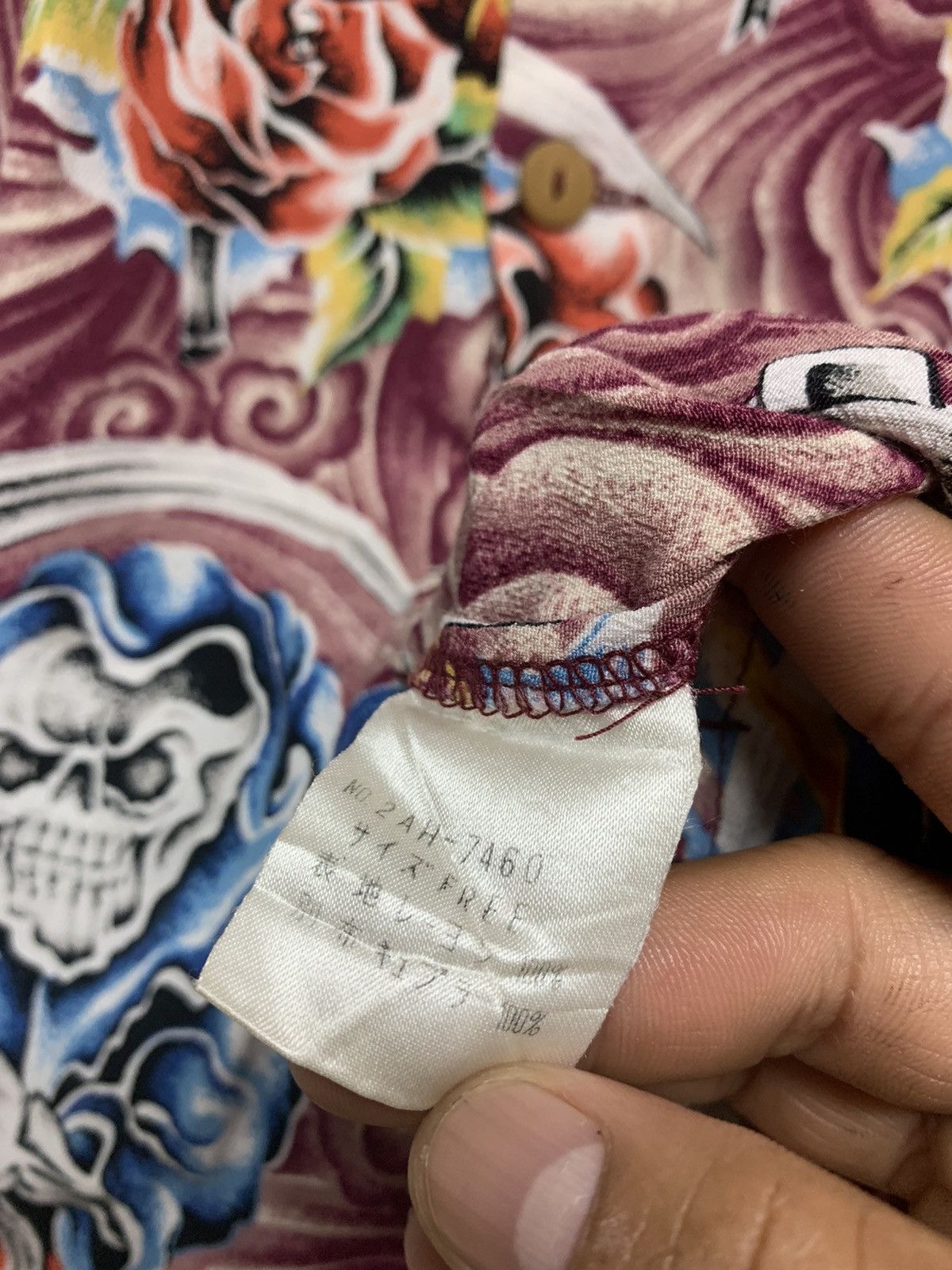 Designer × Hysteric Glamour × Japanese Brand HYSTERIC GLAMOUR FULL PRINT SKULL SHIRT BUTTON UP Size US M / EU 48-50 / 2 - 8 Thumbnail