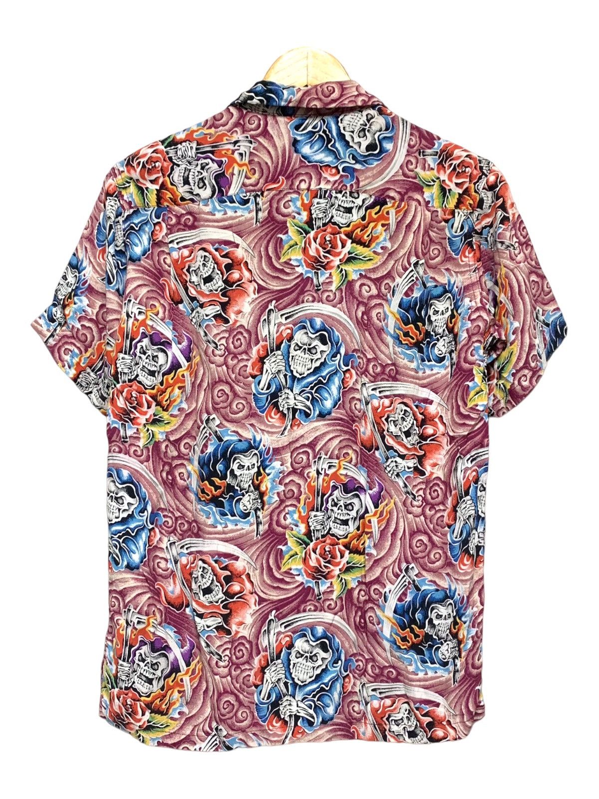 Designer × Hysteric Glamour × Japanese Brand HYSTERIC GLAMOUR FULL PRINT SKULL SHIRT BUTTON UP Size US M / EU 48-50 / 2 - 2 Thumbnail