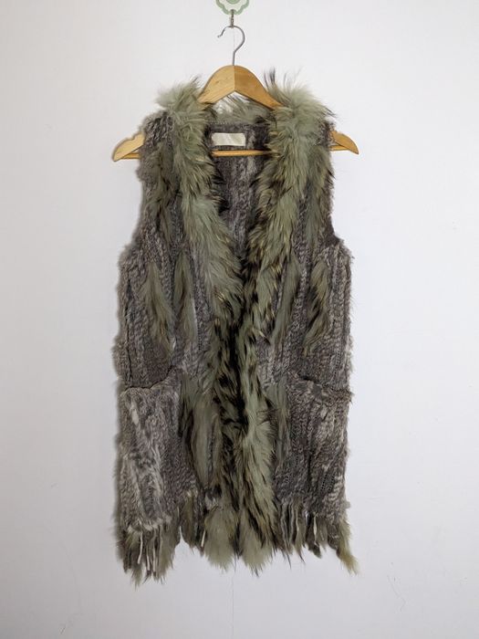 If Six Was Nine Rare Fur Feathers Gypsy Gilet Vest Jacket Womens | Grailed