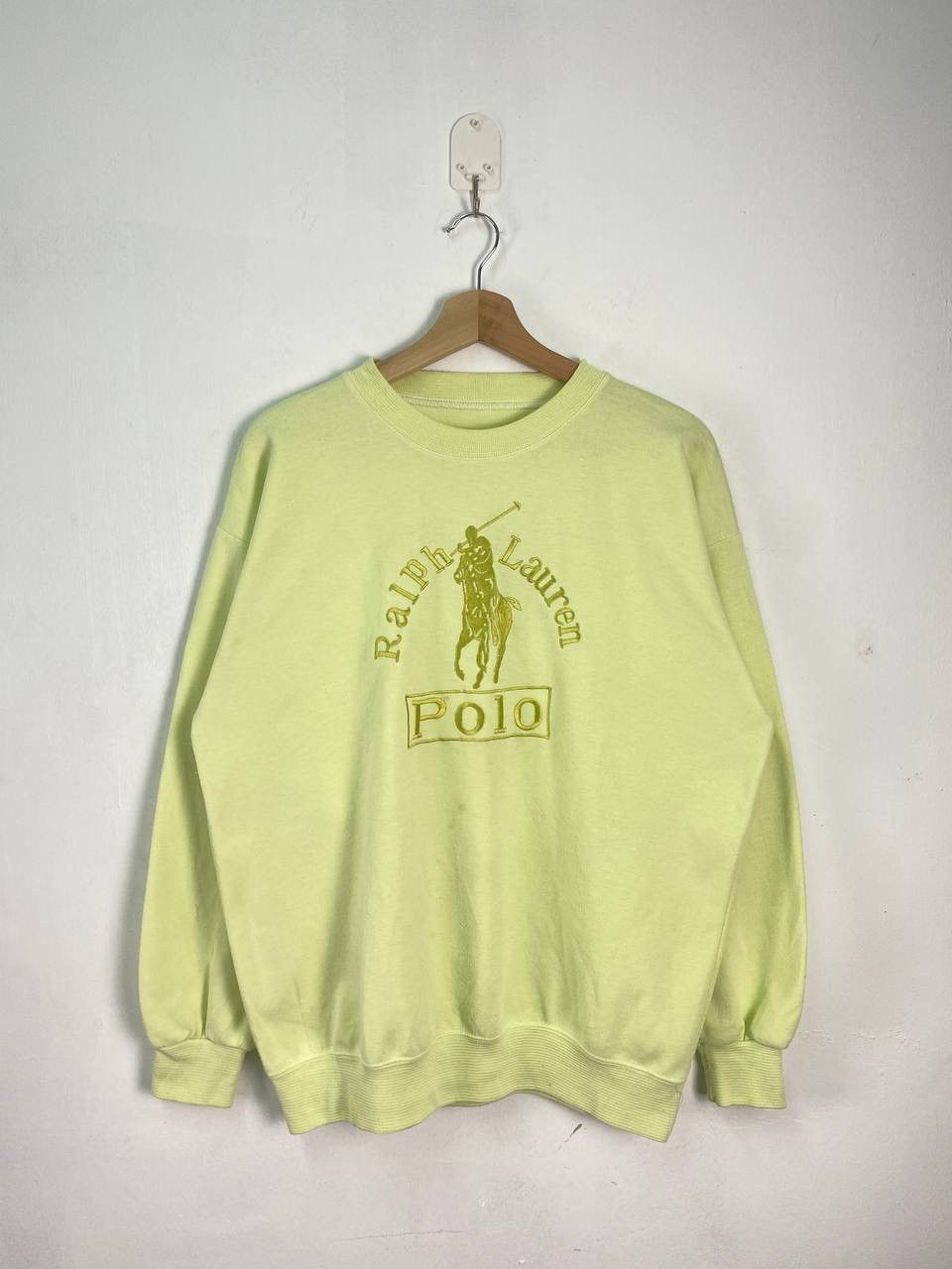 Vintage Vintage polo ralph lauren sweatshirt big logo spellout Size US L / EU 52-54 / 3 - 1 Thumbnail