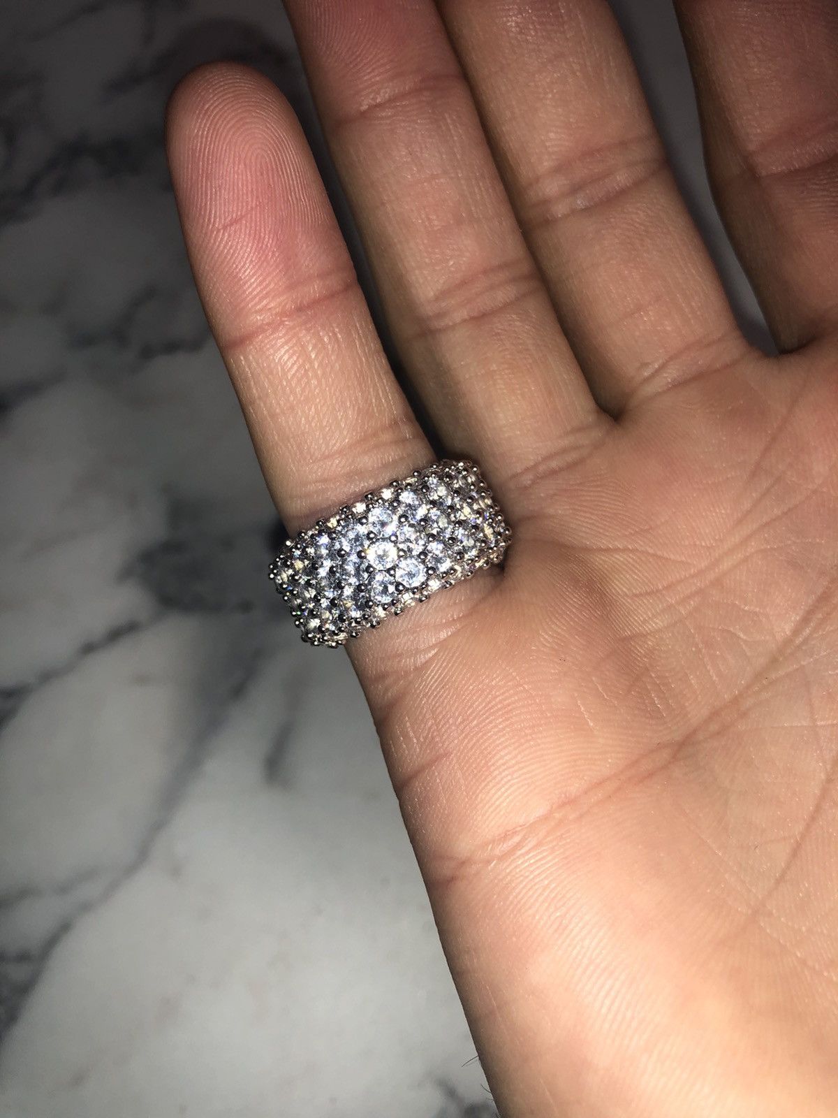 Jewelry Iced Out Galaxy Ring Mens Ring Diamond Ring Baguette Ring Size ONE SIZE - 2 Thumbnail