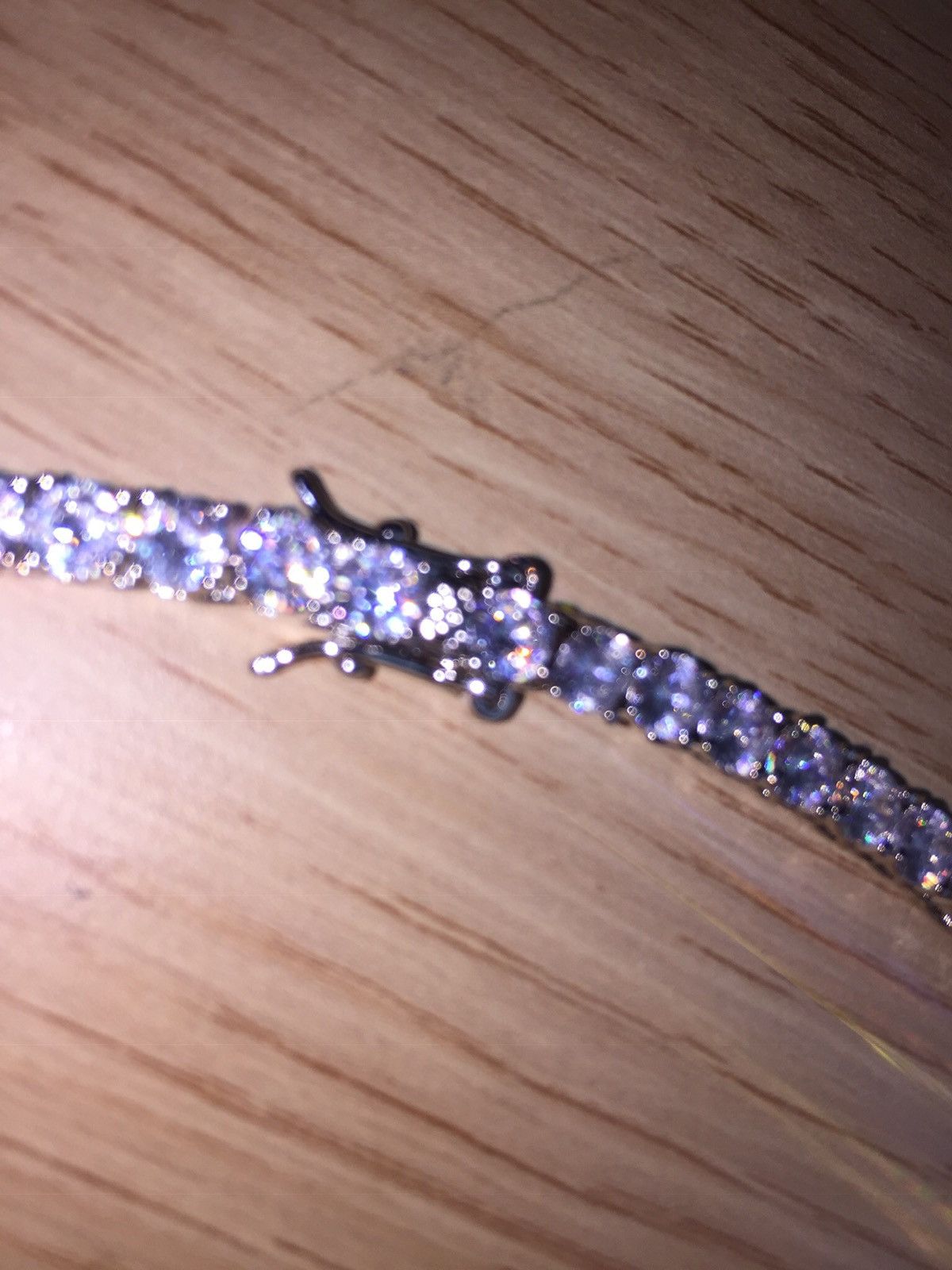 Jewelry Diamond Chain Iced Uzi Necklace Tennis Chain Size ONE SIZE - 4 Thumbnail