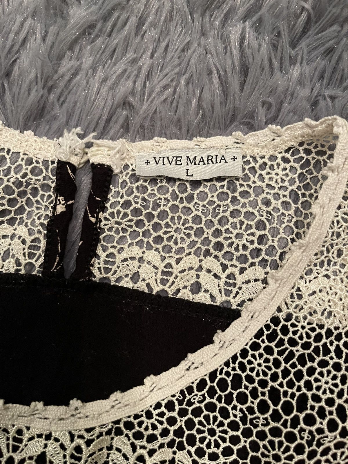 Designer + Vive Maria + avant garde Victorian dress with lace Size L / US 10 / IT 46 - 3 Thumbnail