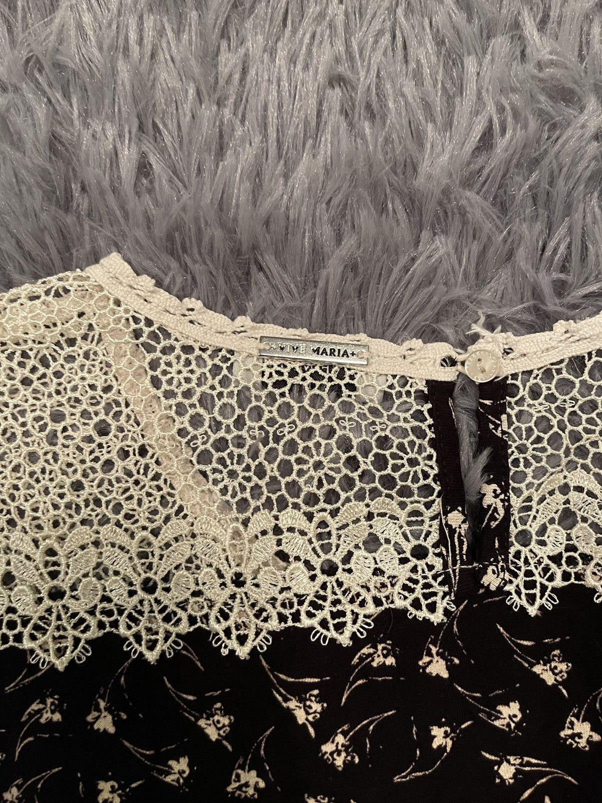 Designer + Vive Maria + avant garde Victorian dress with lace Size L / US 10 / IT 46 - 9 Thumbnail