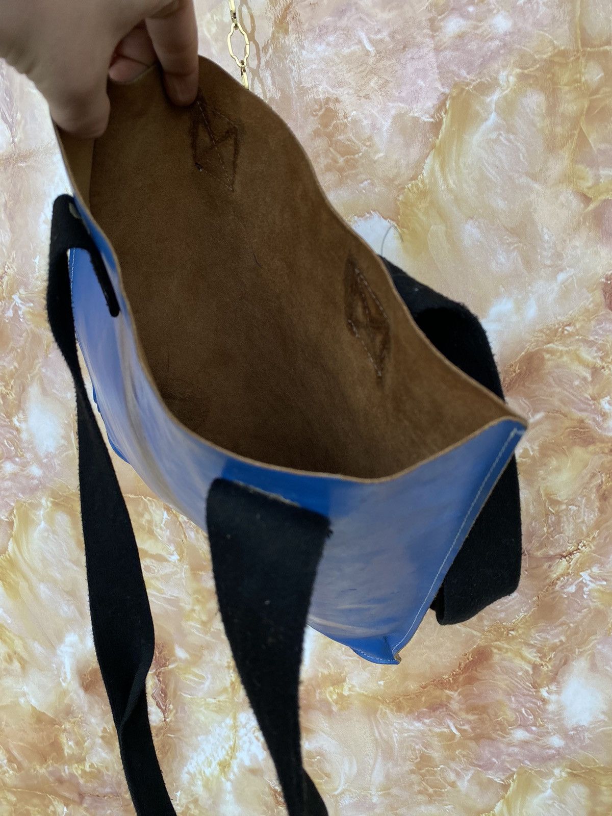 Undercover Undercover leather blue tote shoulder bag shopper Size ONE SIZE - 7 Thumbnail
