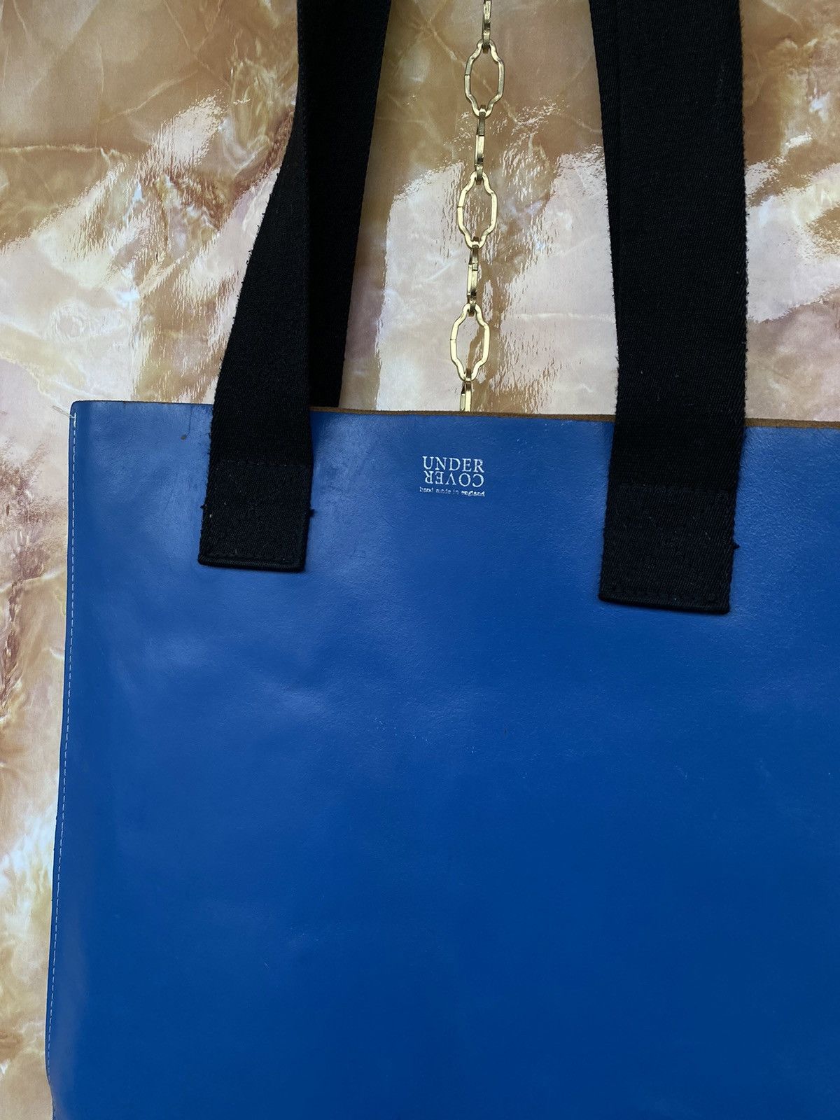 Undercover Undercover leather blue tote shoulder bag shopper Size ONE SIZE - 4 Thumbnail