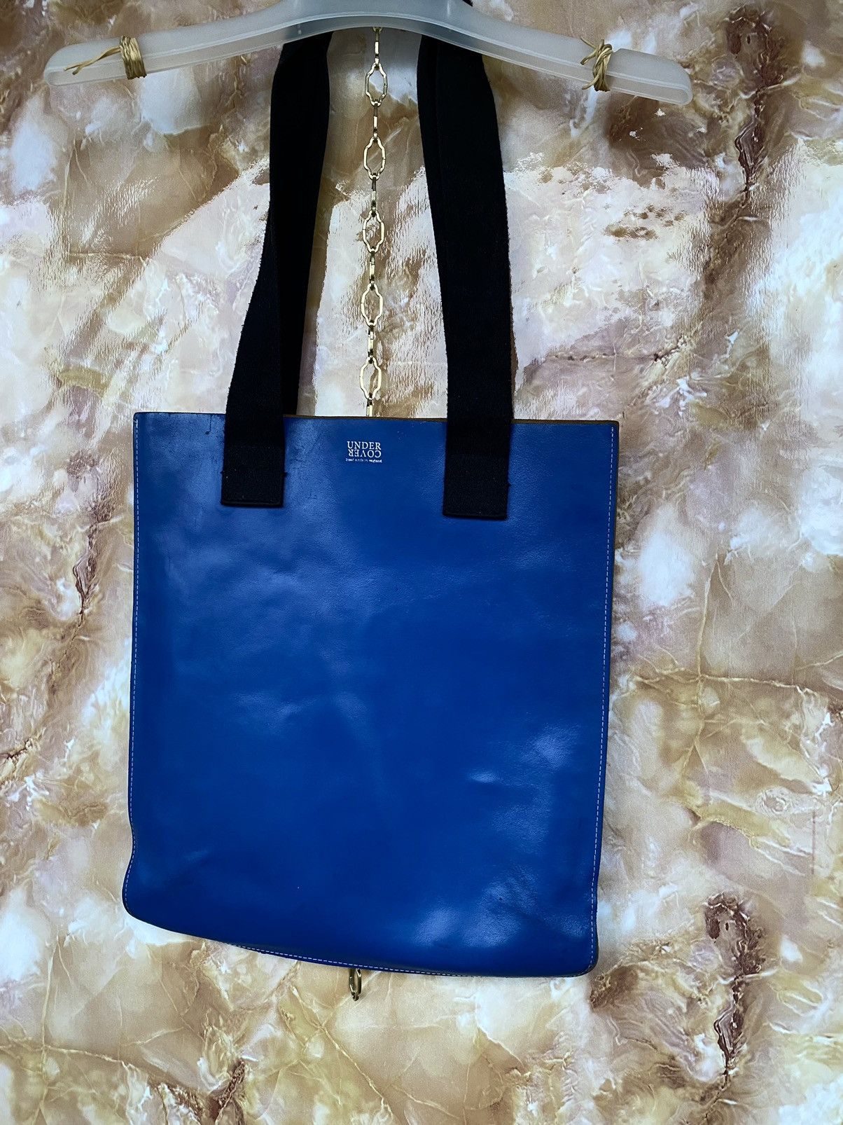 Undercover Undercover leather blue tote shoulder bag shopper Size ONE SIZE - 3 Thumbnail