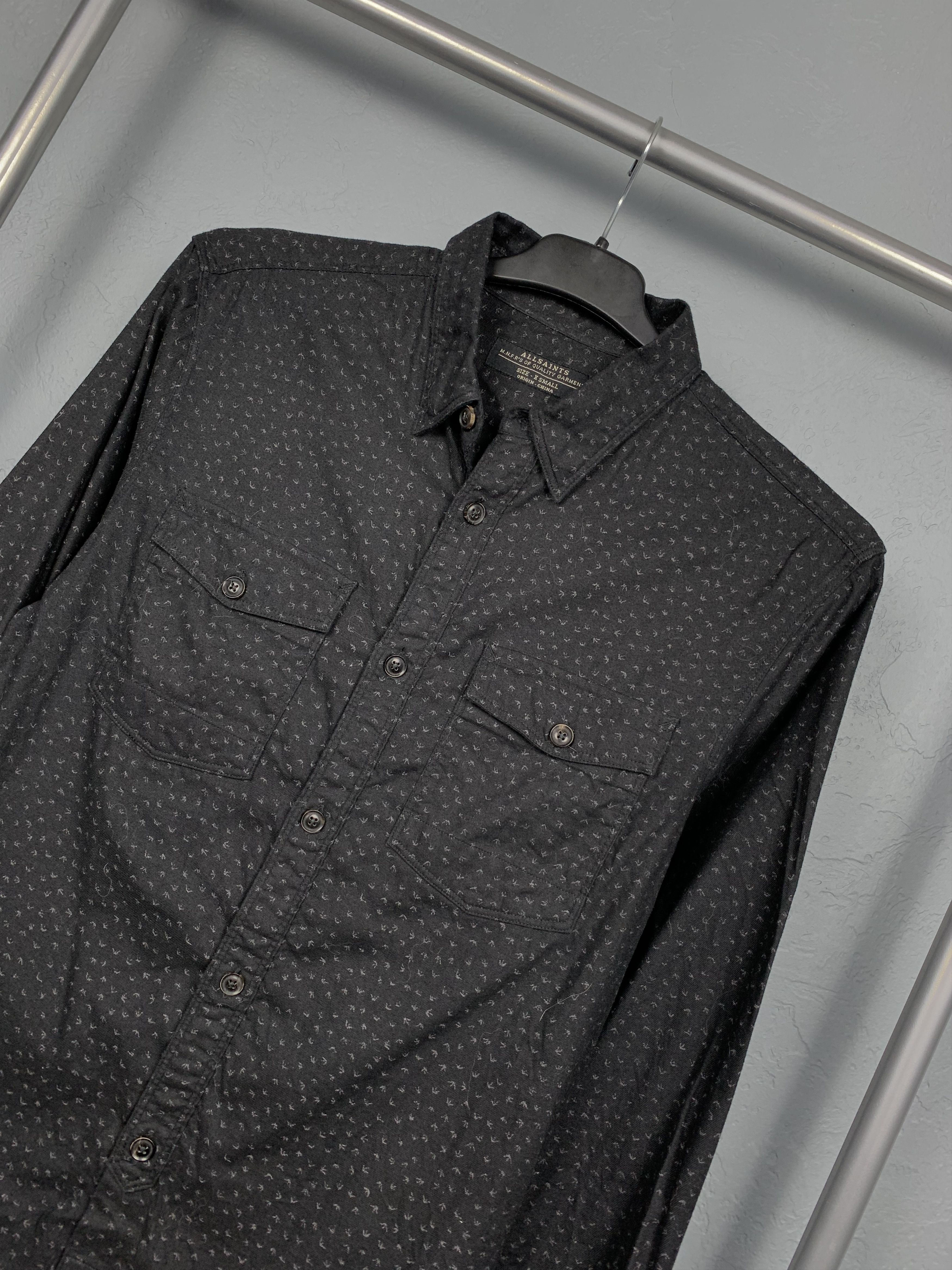Allsaints All Saints Mens Printed Long Sleeve Shirt Size US S / EU 44-46 / 1 - 2 Thumbnail