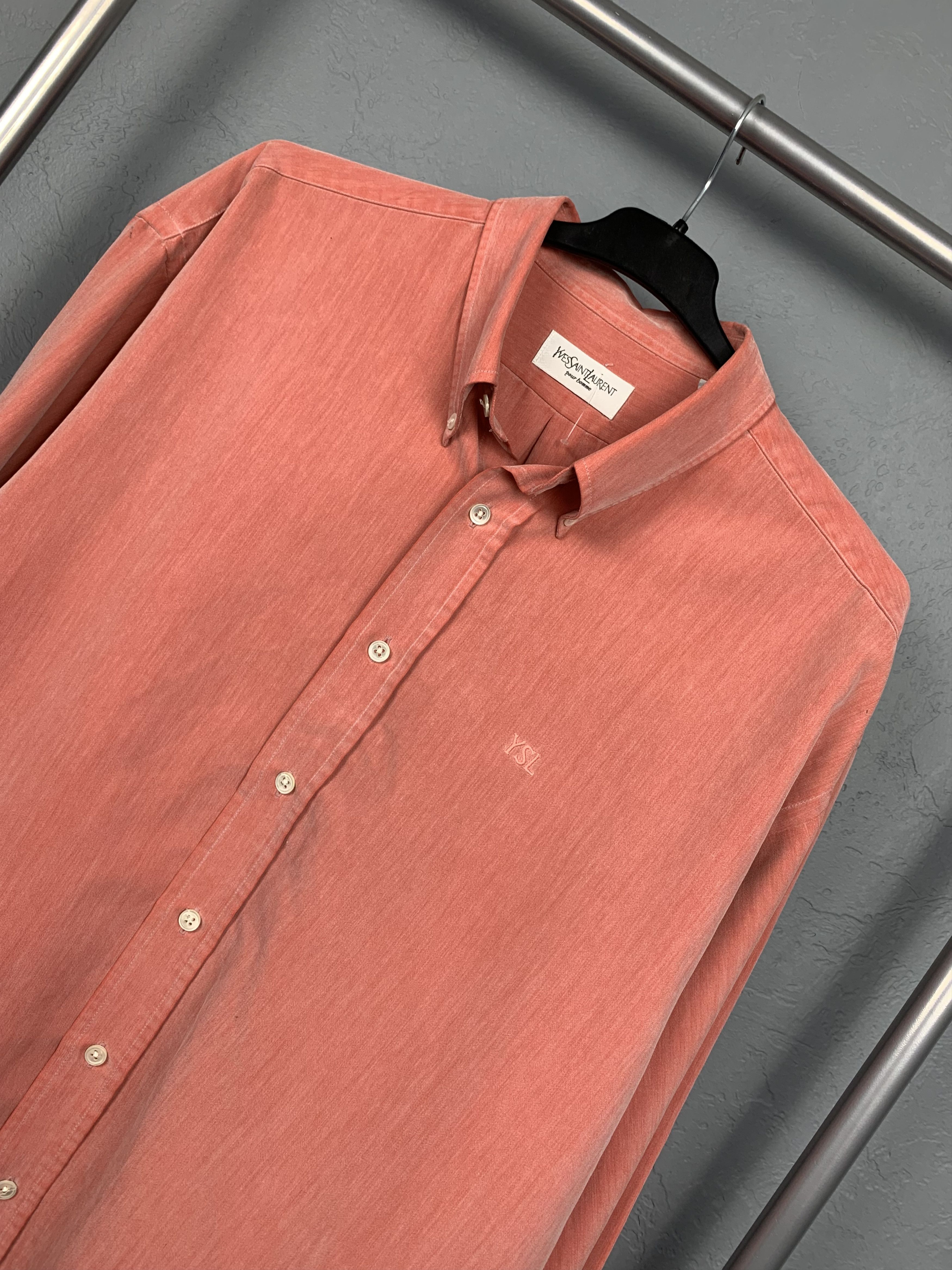Yves Saint Laurent Yves Saint Laurent YSL Mens Long Sleeve Shirt Size US XXL / EU 58 / 5 - 2 Thumbnail