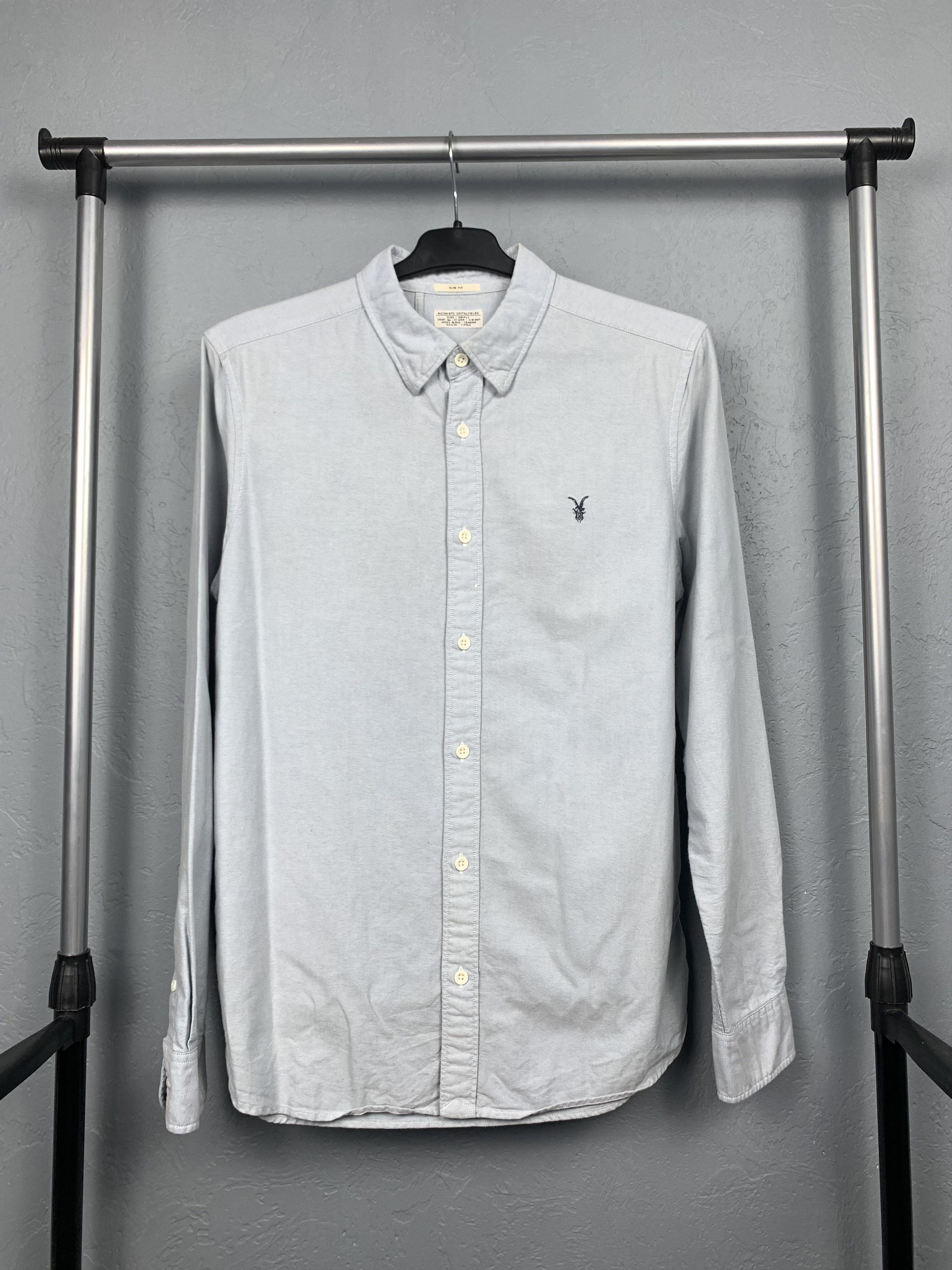 Allsaints Allsaints Mens Bukowski Long Sleeve Shirt Size US S / EU 44-46 / 1 - 1 Thumbnail