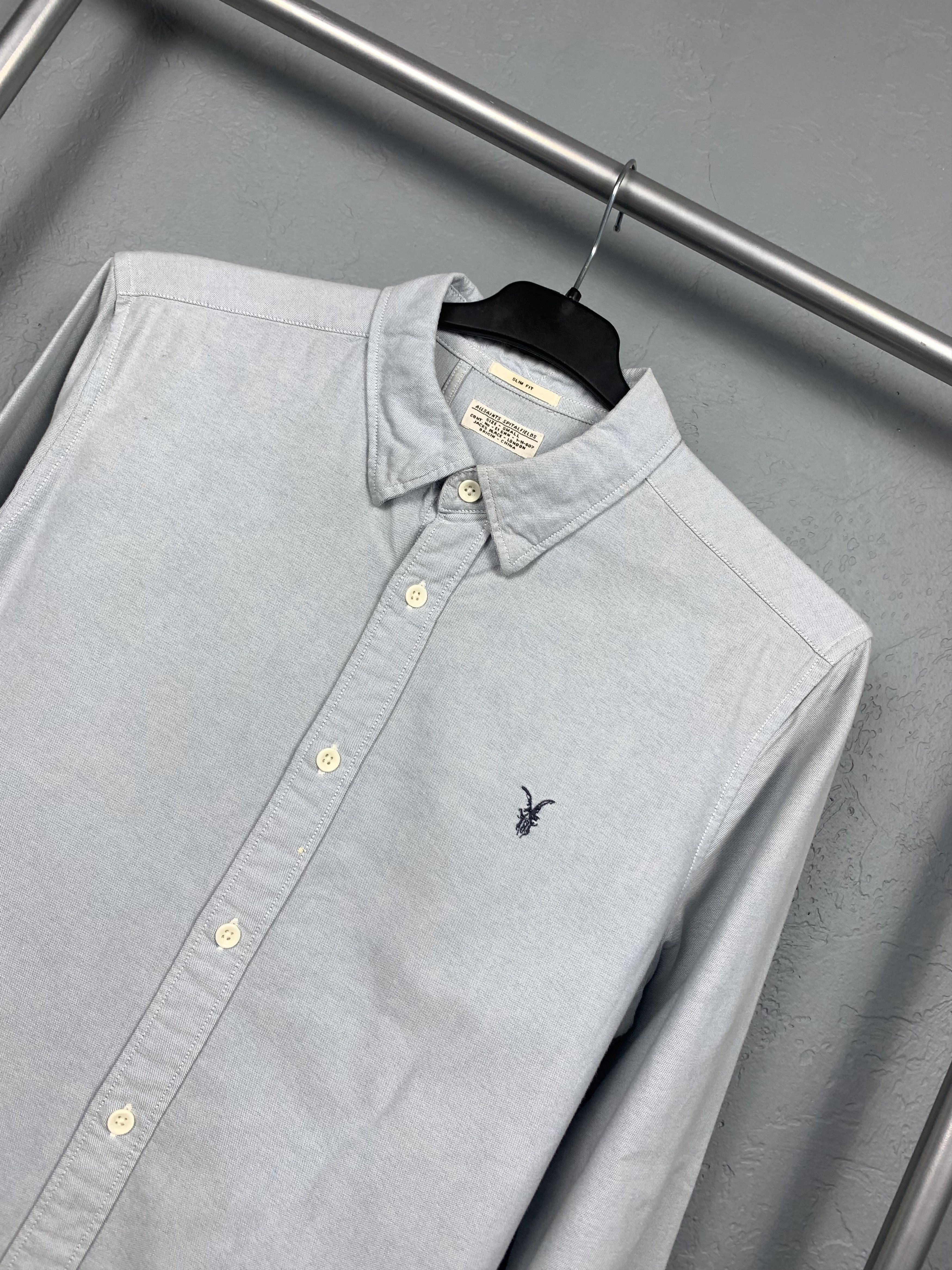 Allsaints Allsaints Mens Bukowski Long Sleeve Shirt Size US S / EU 44-46 / 1 - 2 Thumbnail