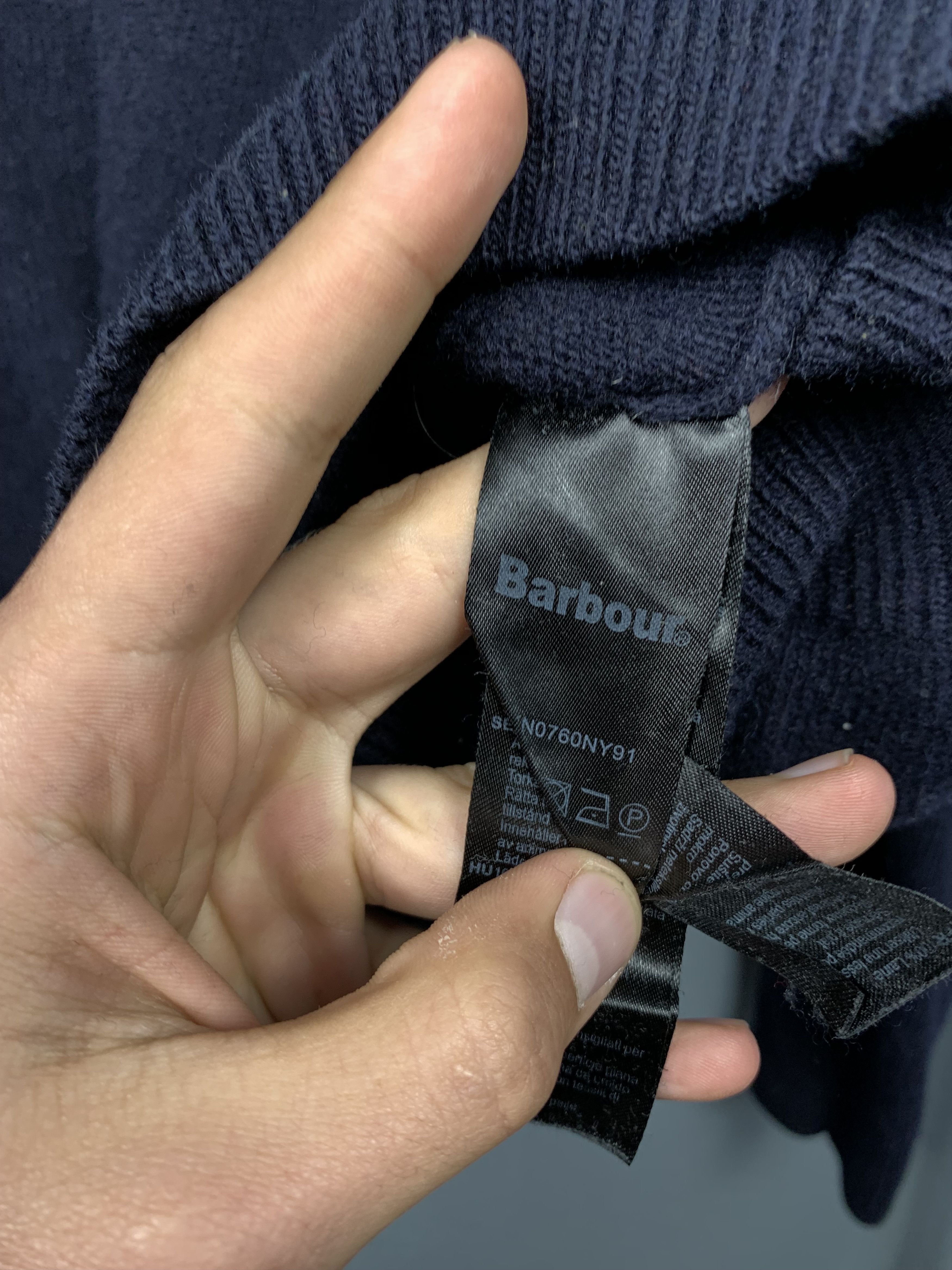 Barbour Barbour Vintage Mens Wool Sweater Size US XL / EU 56 / 4 - 5 Thumbnail