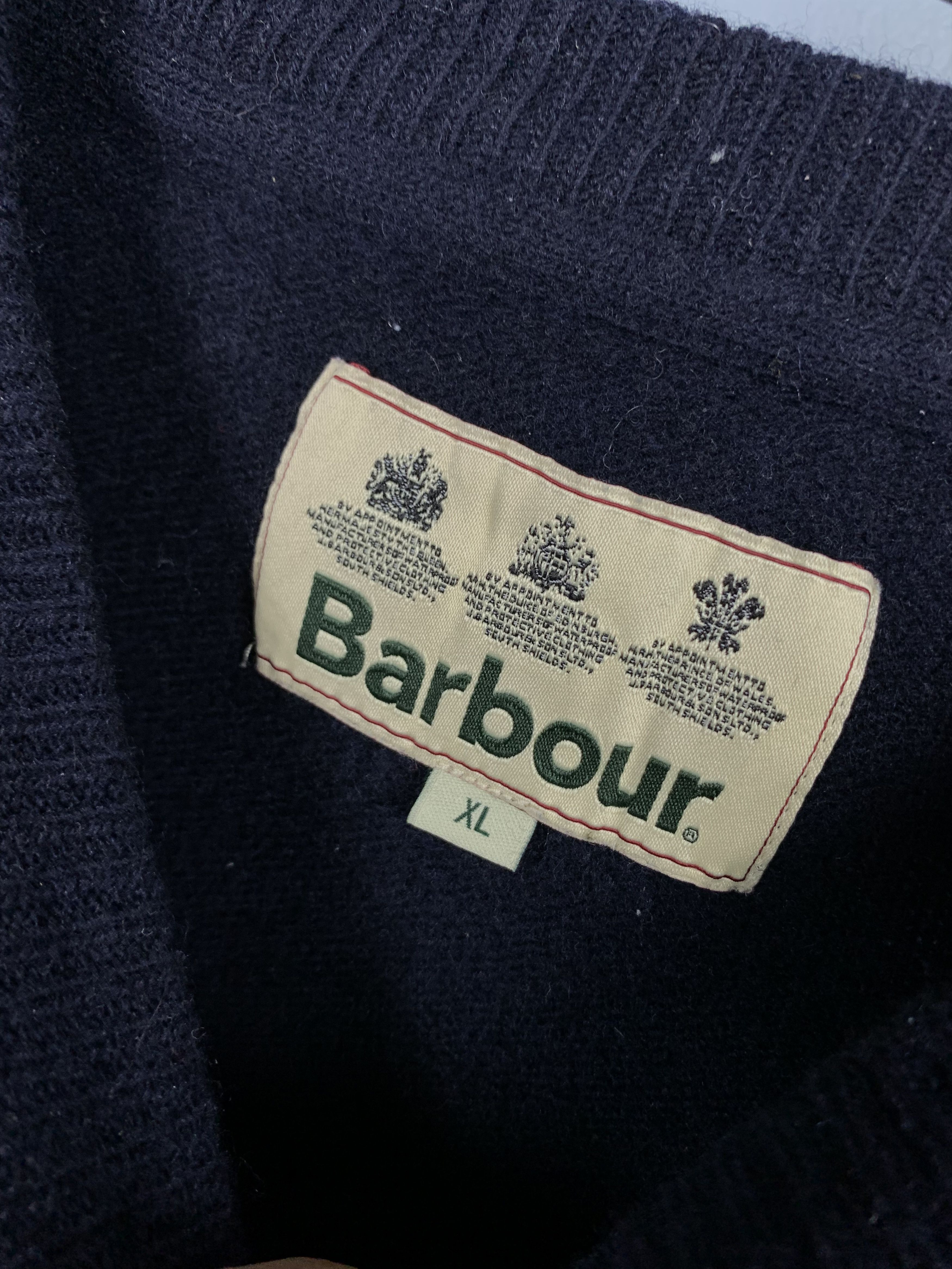 Barbour Barbour Vintage Mens Wool Sweater Size US XL / EU 56 / 4 - 3 Thumbnail