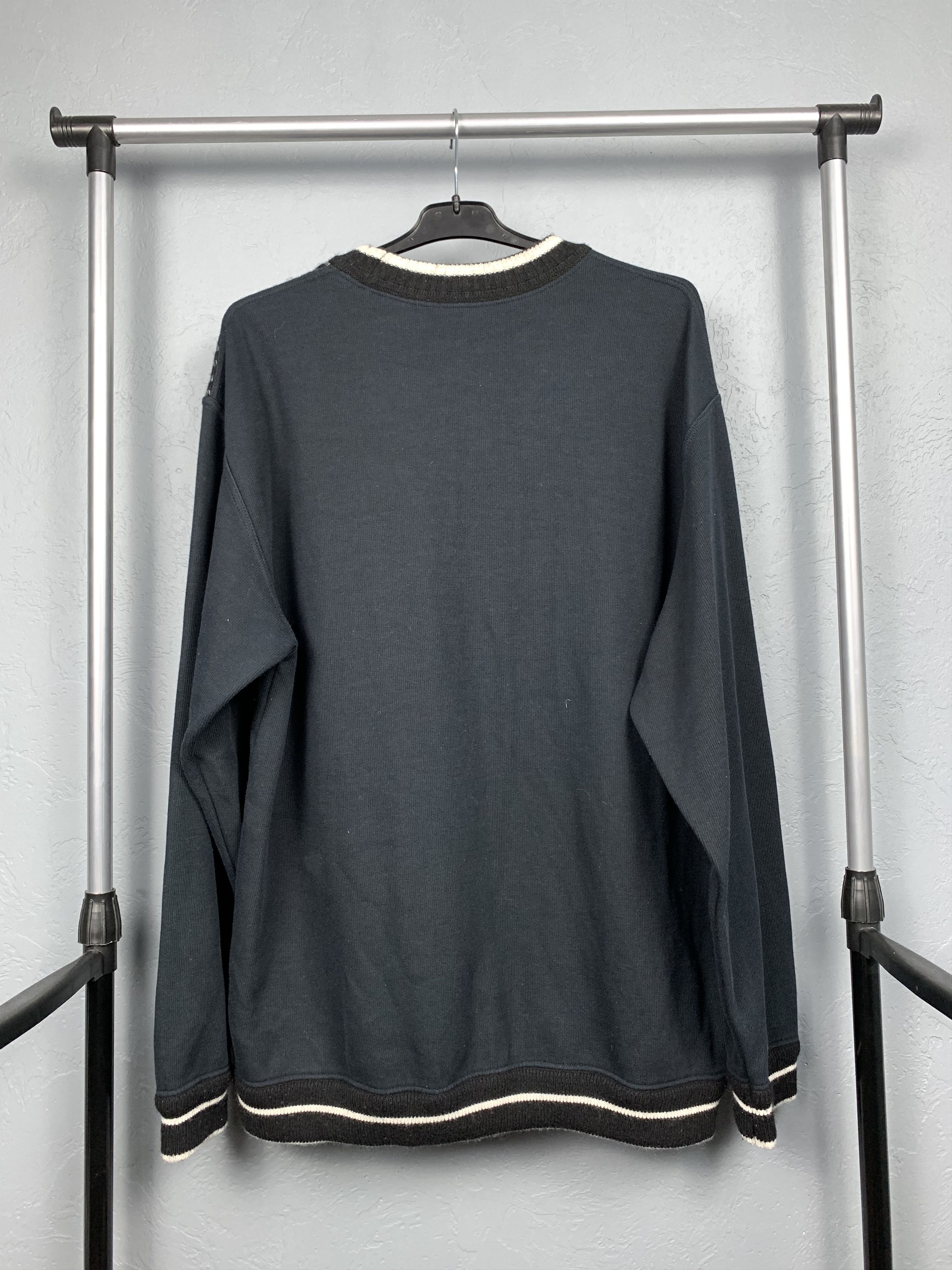 Carlo Colucci × Vintage Carlo Colucci Mens Vintage Knit Crew Neck Sweater Size US XXL / EU 58 / 5 - 5 Thumbnail