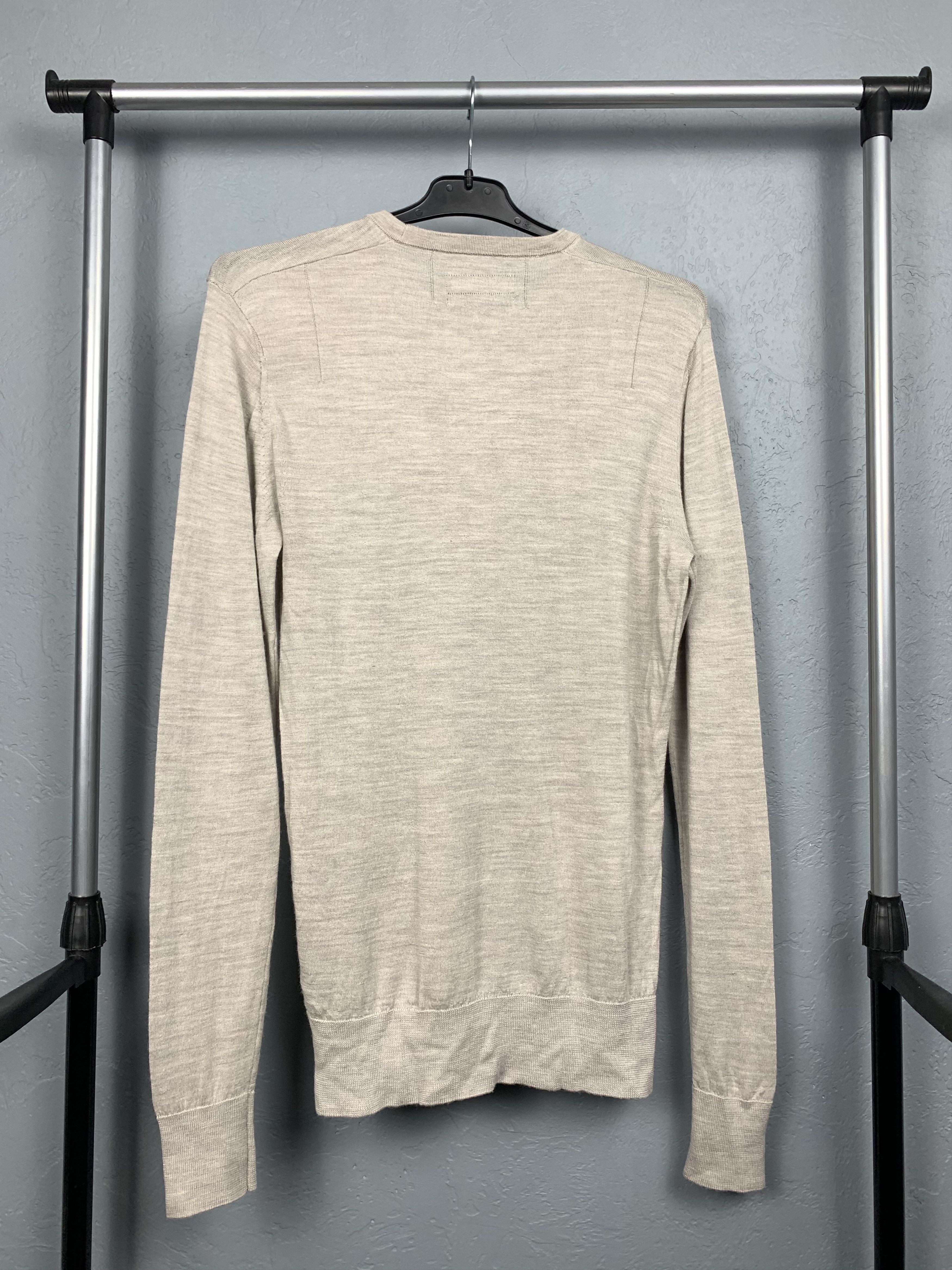 Allsaints AllSaints Mens Mode Merino Wool Knit Sweater Size US M / EU 48-50 / 2 - 5 Thumbnail