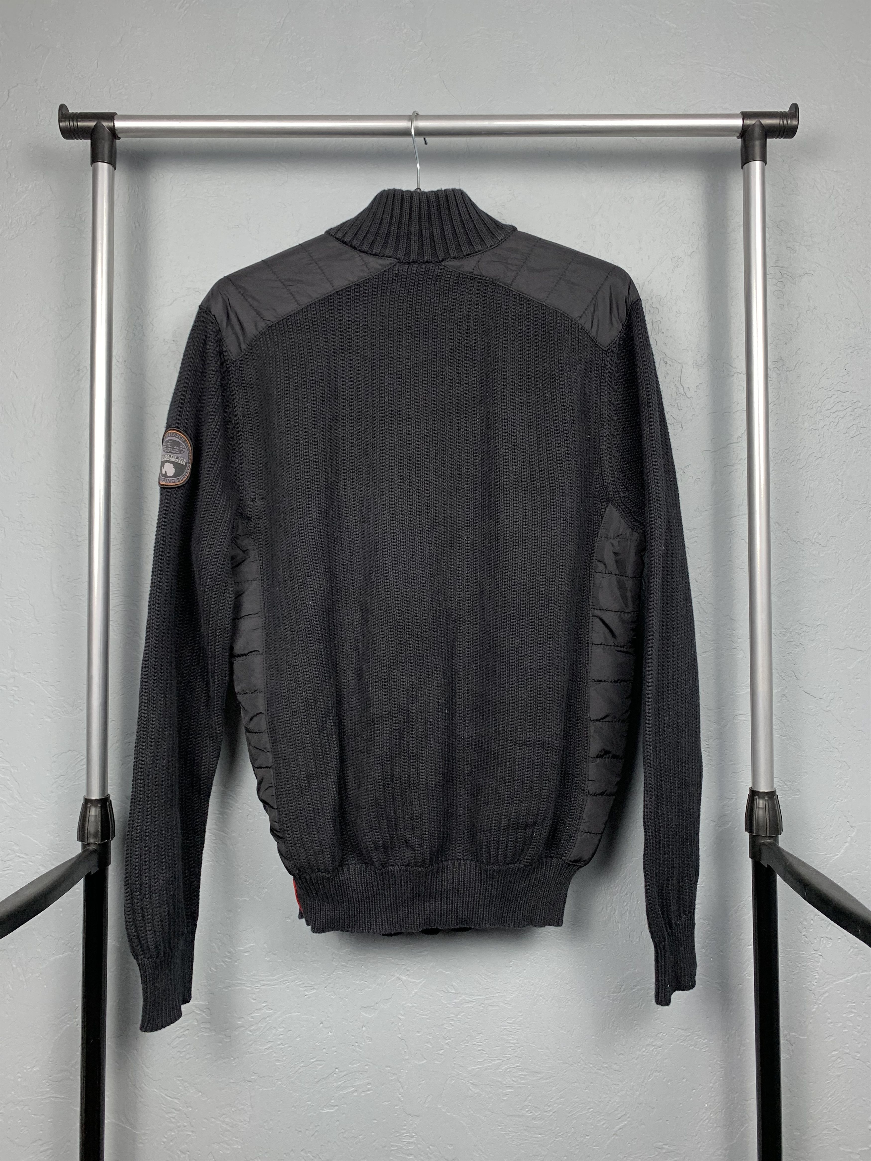 Napapijri Napapijri Vintage Warm Quarter Zip Mens Knit Sweater Size US L / EU 52-54 / 3 - 7 Thumbnail