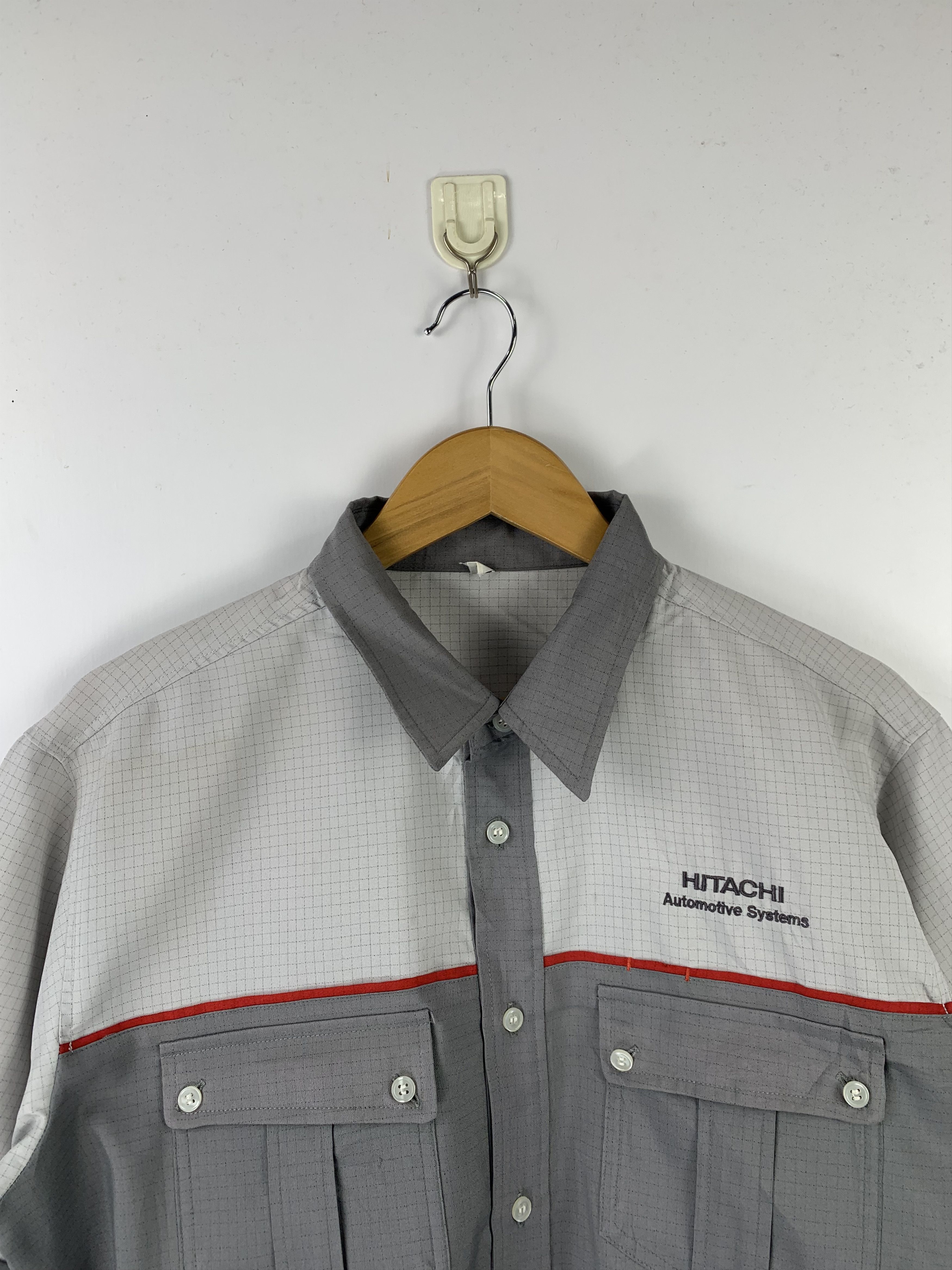 Japanese Brand × Vintage Vintage Hitachi Button Up Workers Jacket J1553 Size US L / EU 52-54 / 3 - 2 Thumbnail