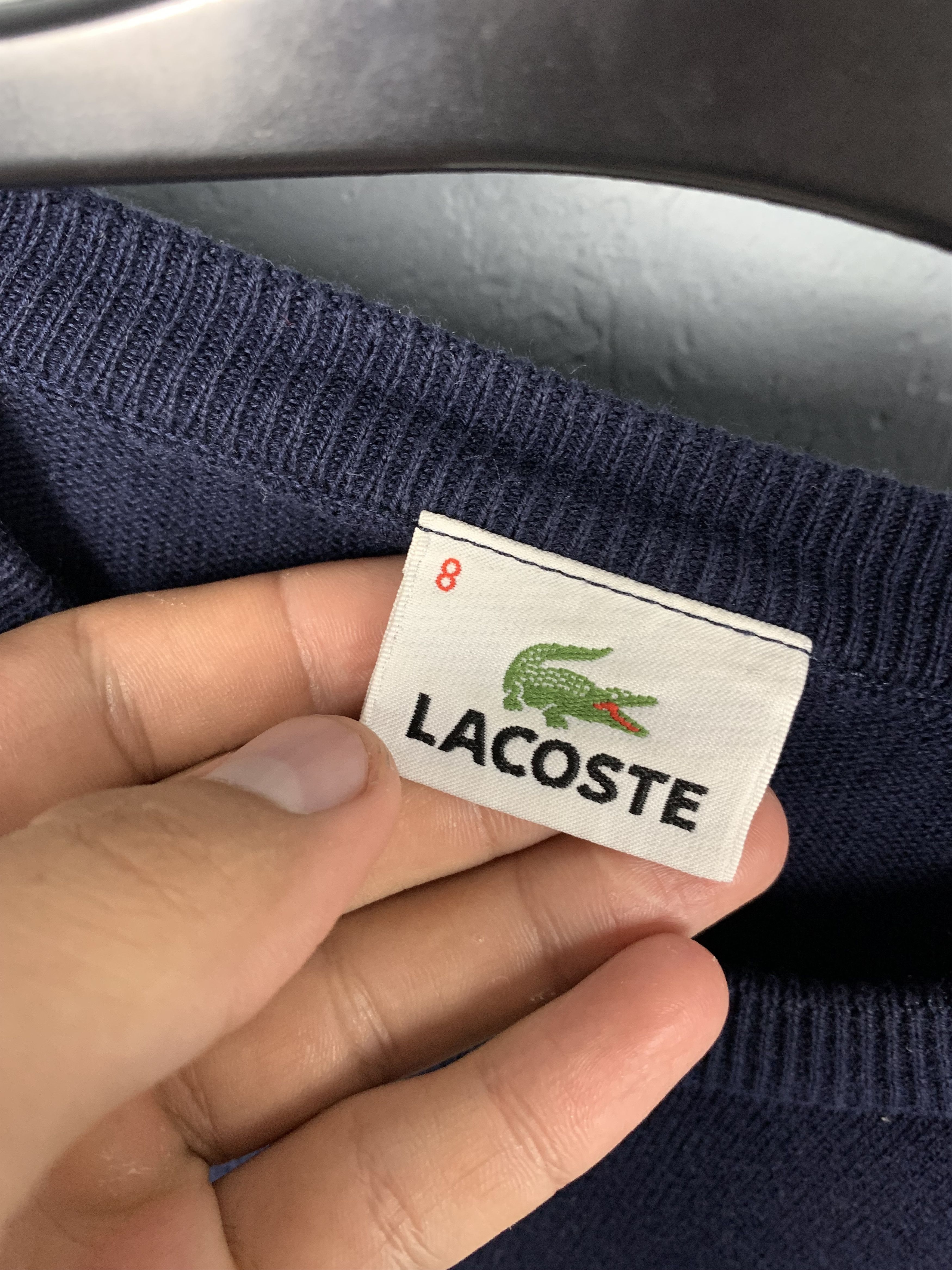Lacoste Lacoste Vintage Mens Crew Neck Sweater Size US XL / EU 56 / 4 - 3 Thumbnail