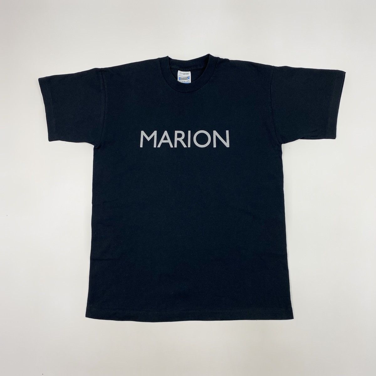 Band Tees 1990’s Vintage Marion Britpop Band Shiny Spell Out T-Shirt Size US L / EU 52-54 / 3 - 1 Thumbnail