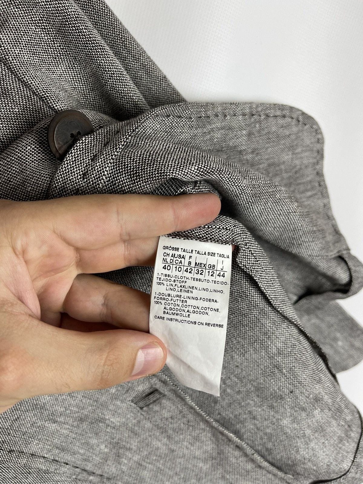 Max Mara Max Mara pure linen made in Italy short cropped blazer Size L / US 10 / IT 46 - 11 Thumbnail