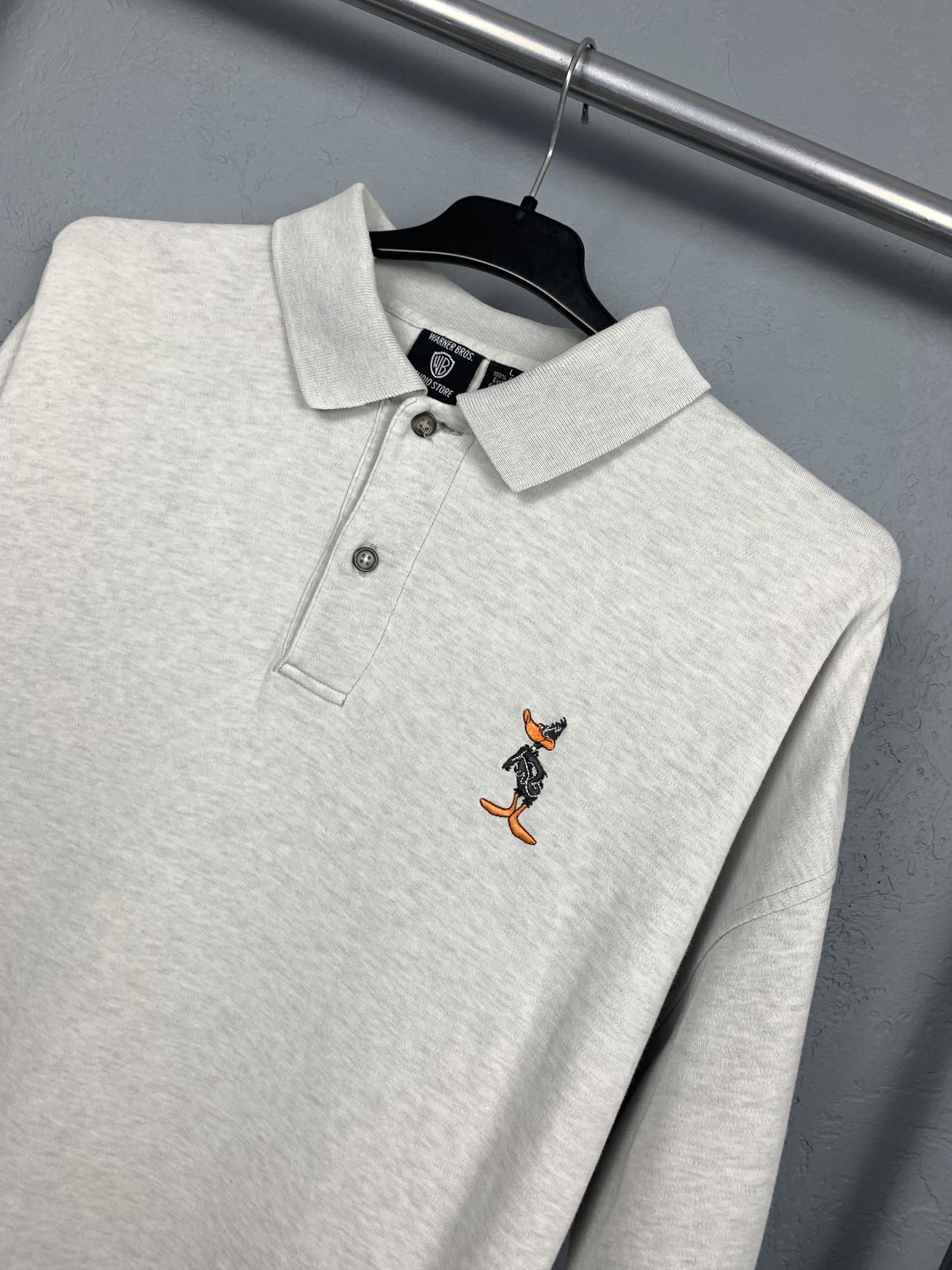 Disney Warner Bros 1996 Disney Vintage Mens Polo Shirt Size US L / EU 52-54 / 3 - 2 Thumbnail