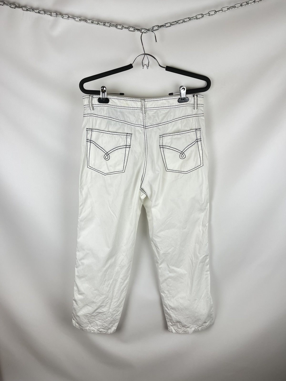 Moschino × Vintage Moschino Cheap & Chic vintage 1997 white casual pants chino Size 32" / US 10 / IT 46 - 2 Thumbnail