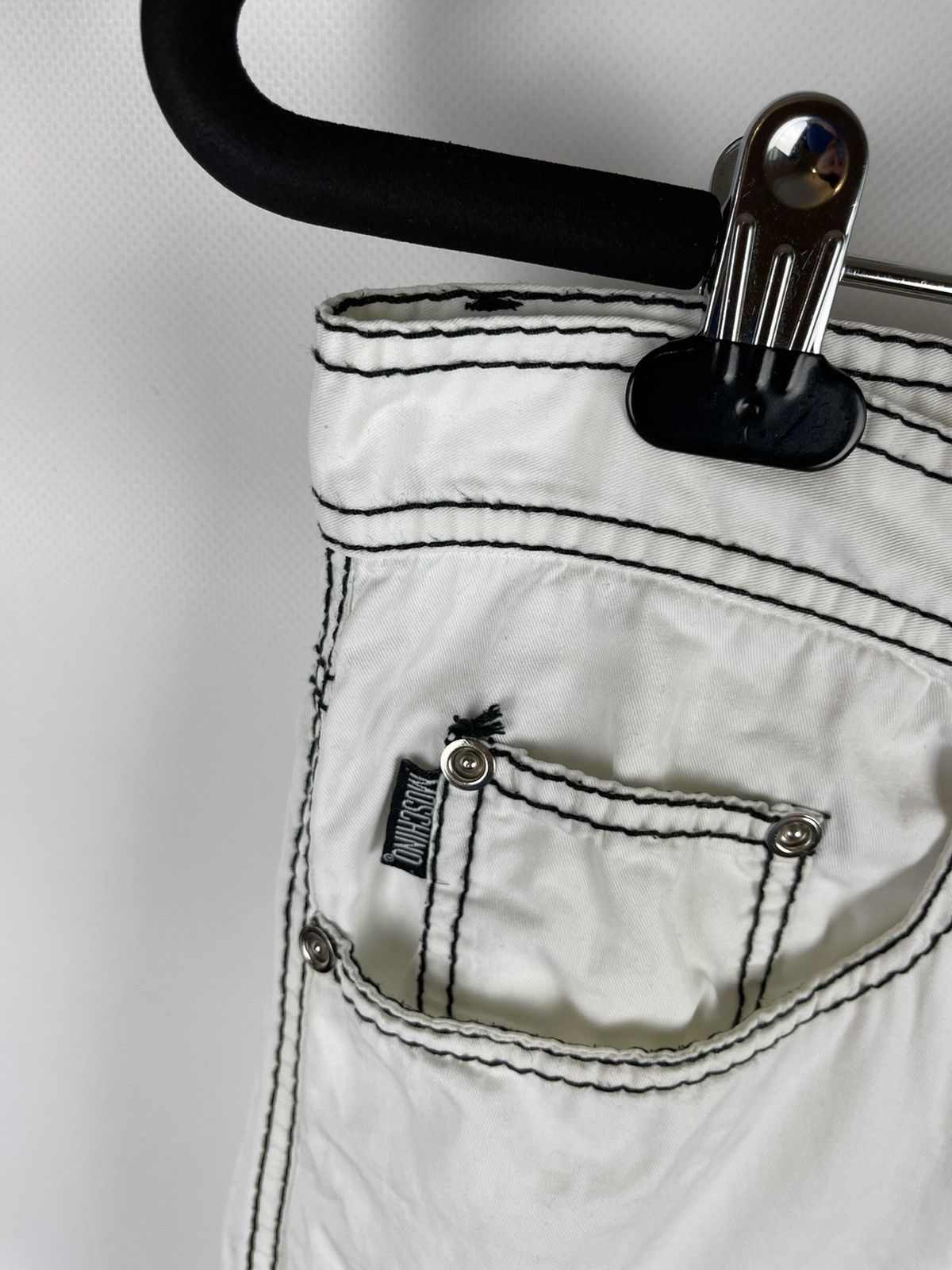 Moschino × Vintage Moschino Cheap & Chic vintage 1997 white casual pants chino Size 32" / US 10 / IT 46 - 8 Thumbnail