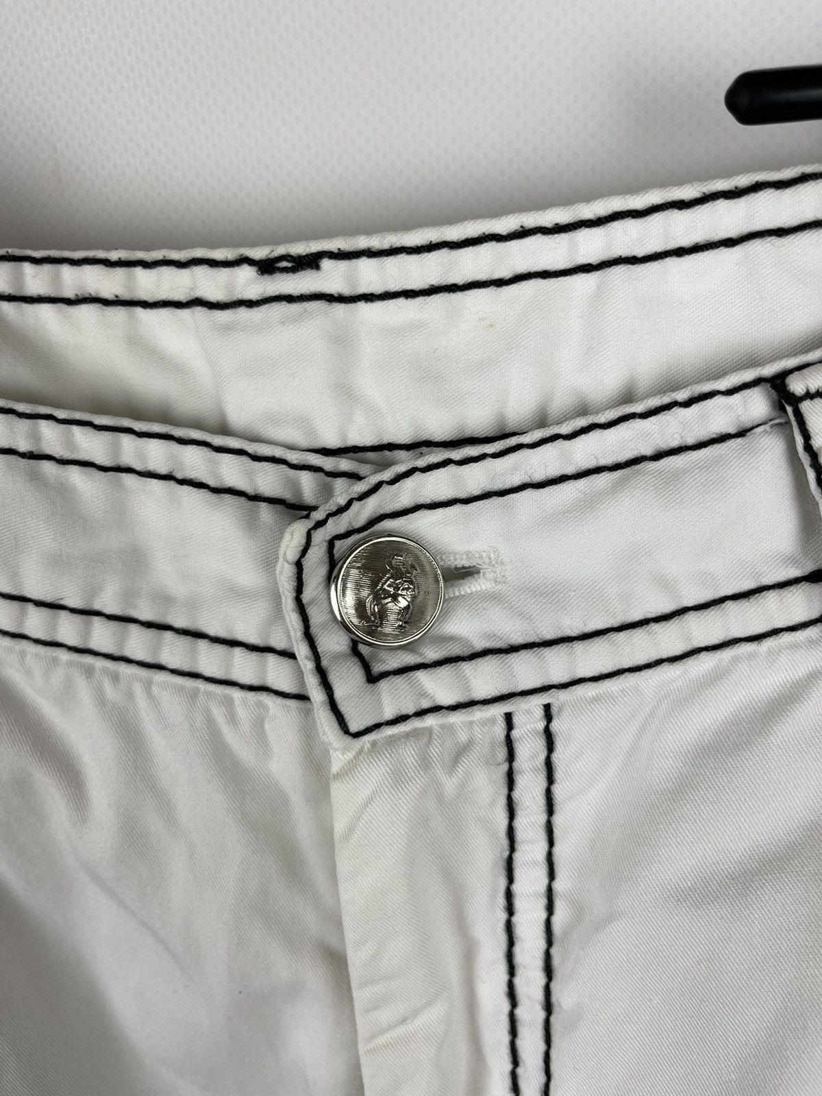 Moschino × Vintage Moschino Cheap & Chic vintage 1997 white casual pants chino Size 32" / US 10 / IT 46 - 7 Thumbnail