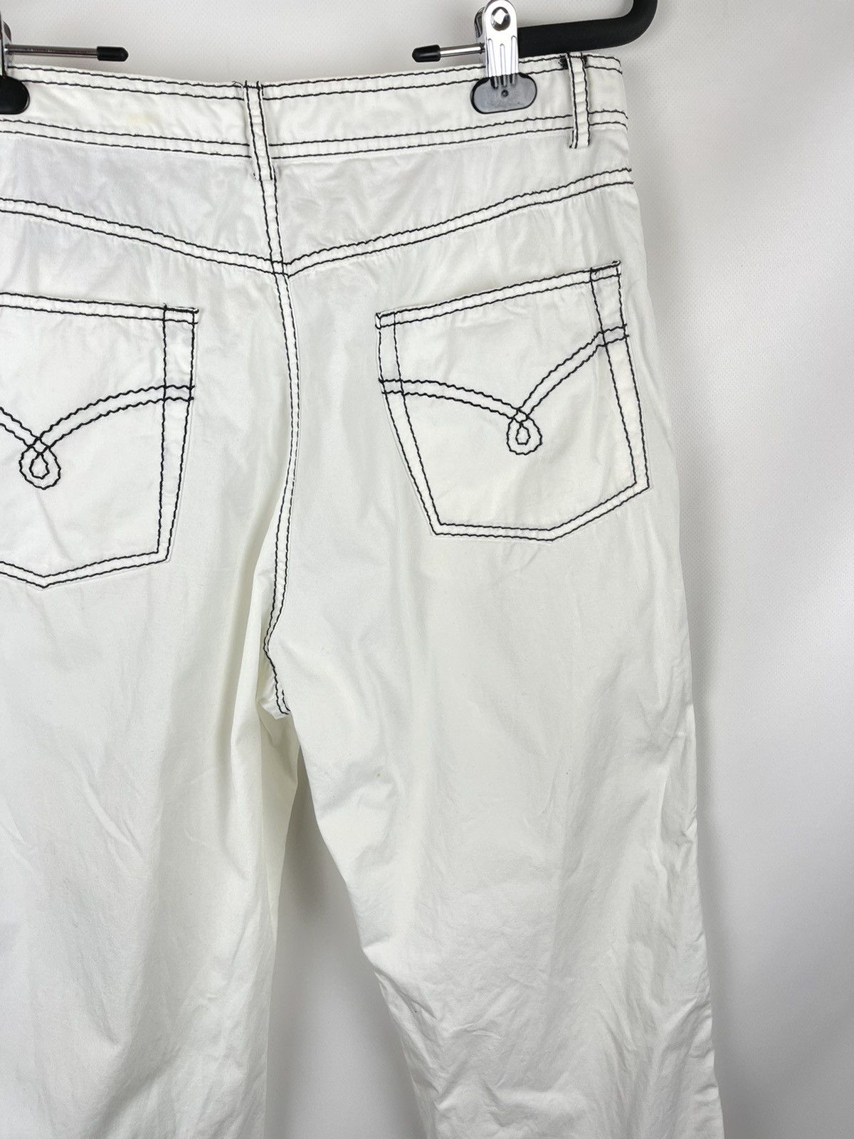Moschino × Vintage Moschino Cheap & Chic vintage 1997 white casual pants chino Size 32" / US 10 / IT 46 - 11 Thumbnail