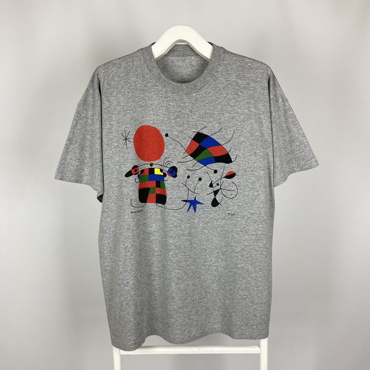 1999 Vintage Joan Succ Miro Graphic Boxy T-Shirt