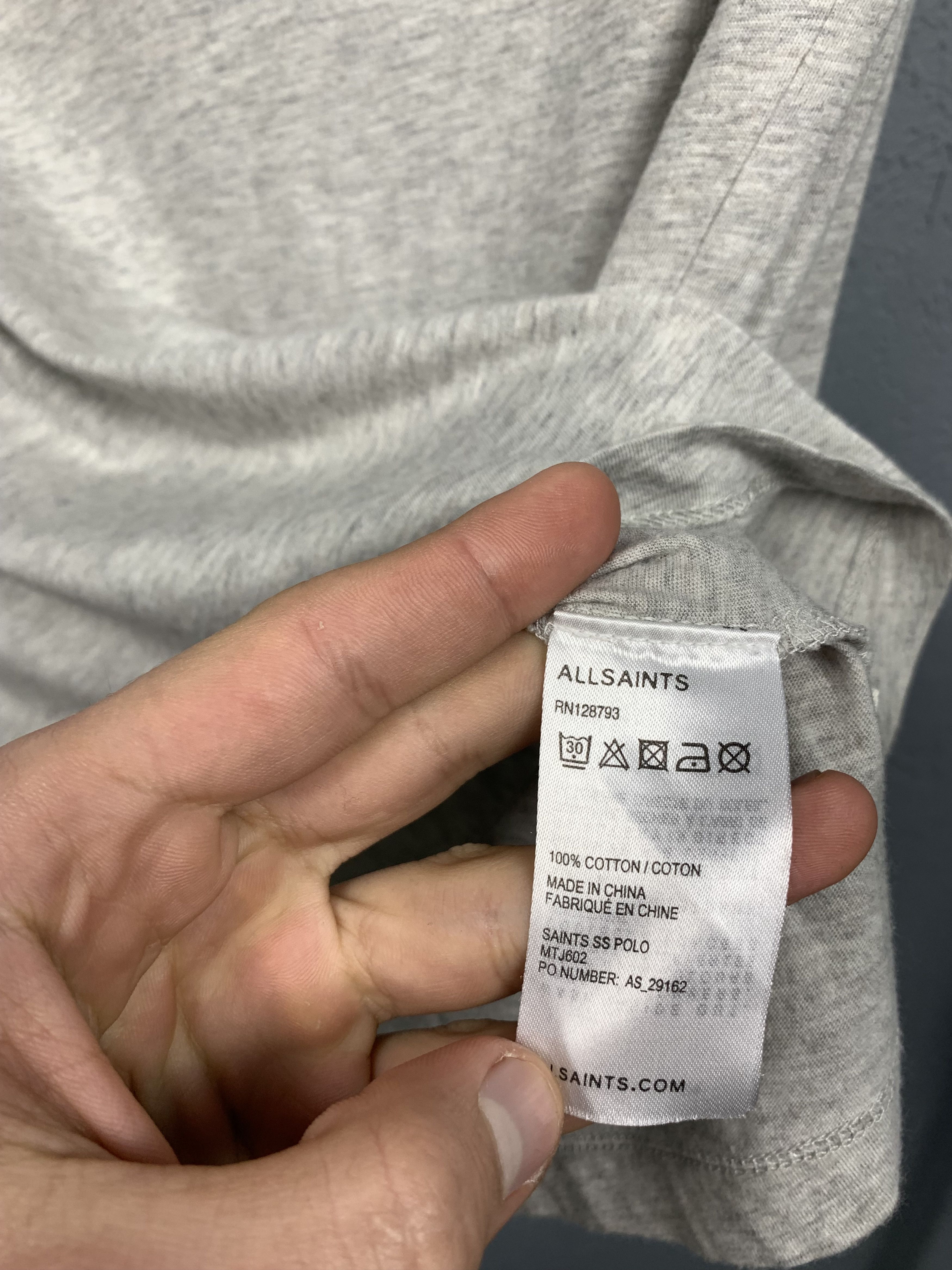 Allsaints Allsaints Saints Vintage Mens Polo Shirt Size US S / EU 44-46 / 1 - 5 Thumbnail