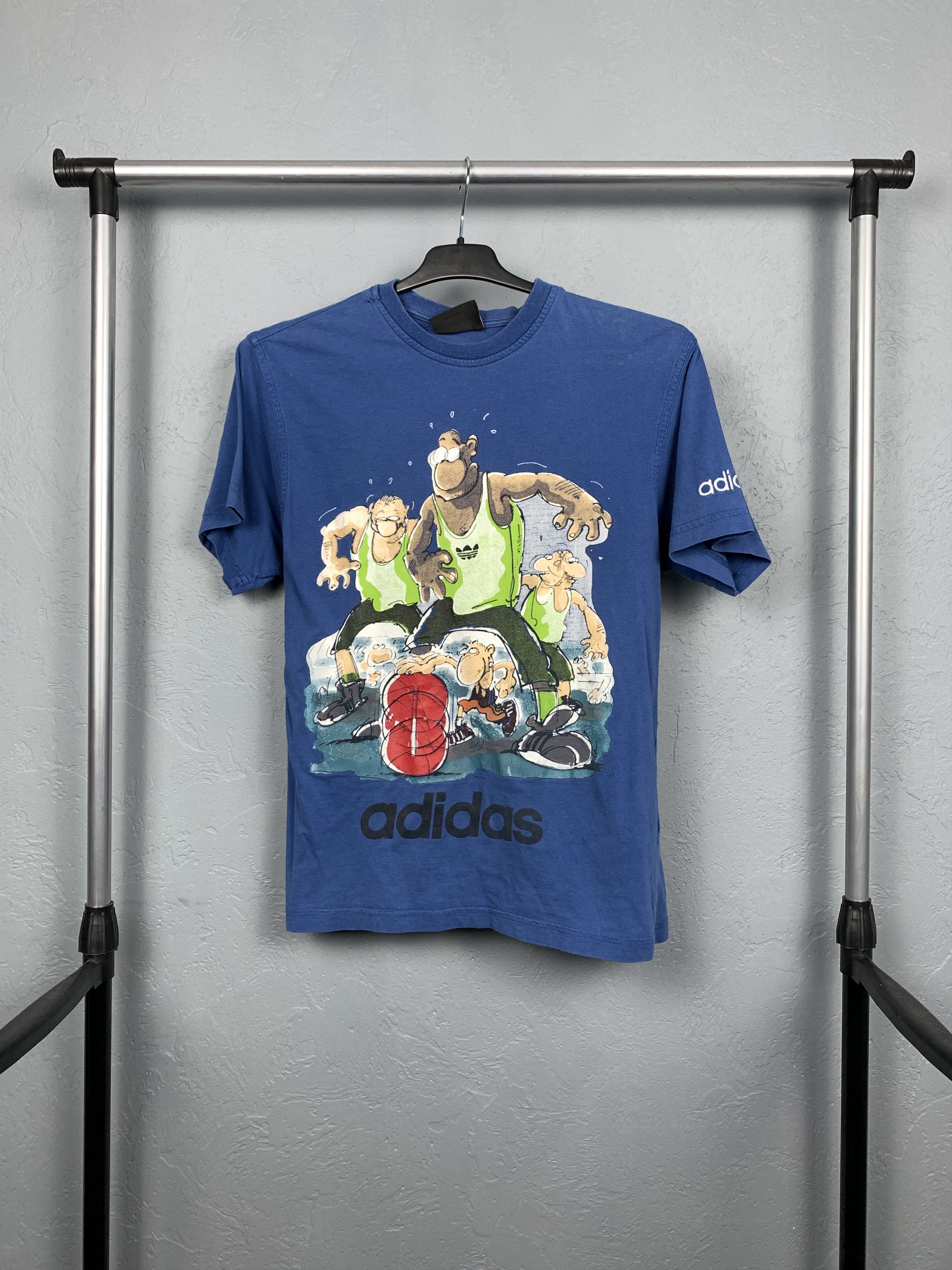 Adidas 90s Vintage Adidas Mens T-Shirt Tee Size US XS / EU 42 / 0 - 1 Thumbnail