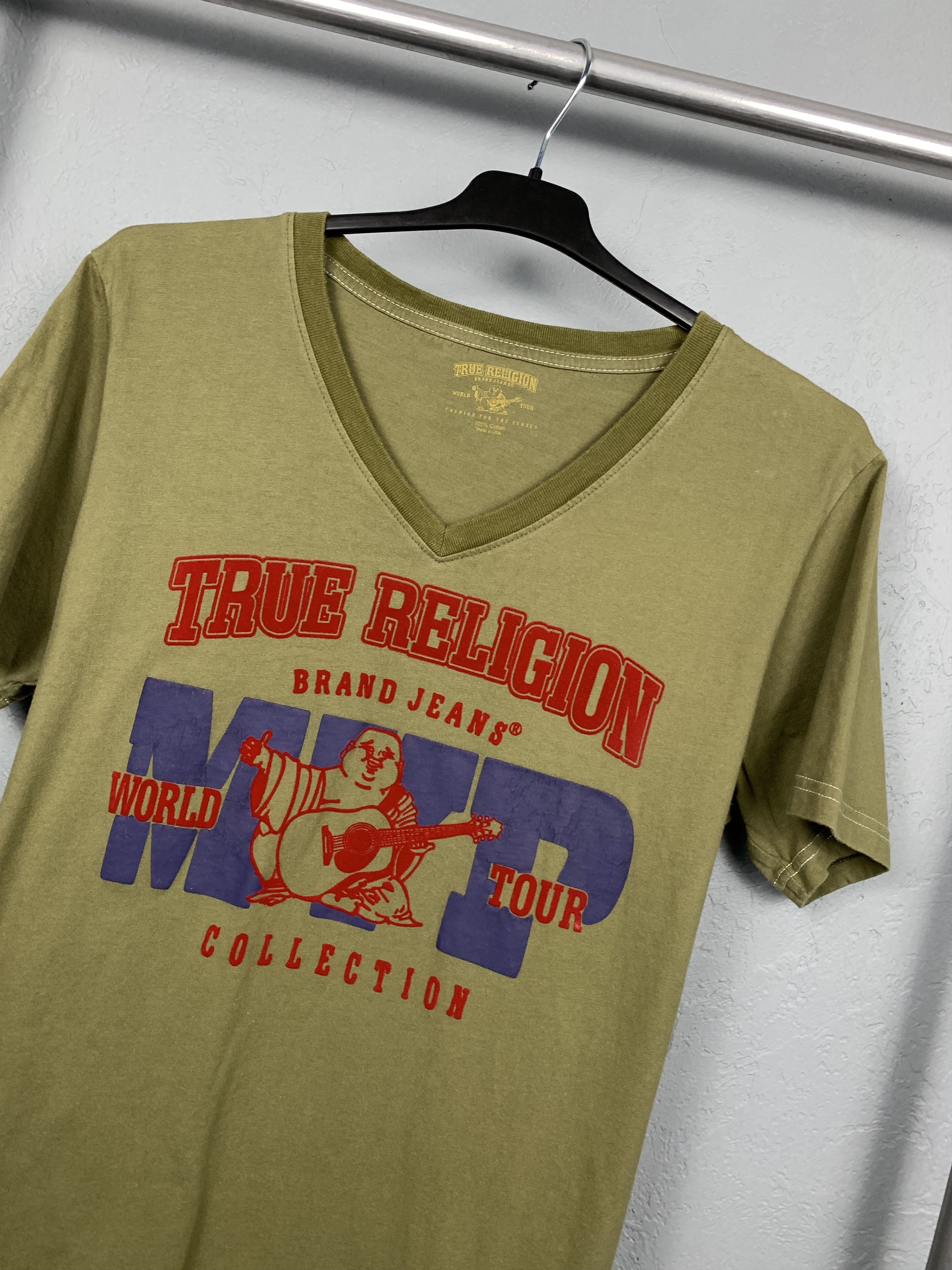 Japanese Brand True Religion Mens T-Shirt Tee Size US L / EU 52-54 / 3 - 2 Thumbnail