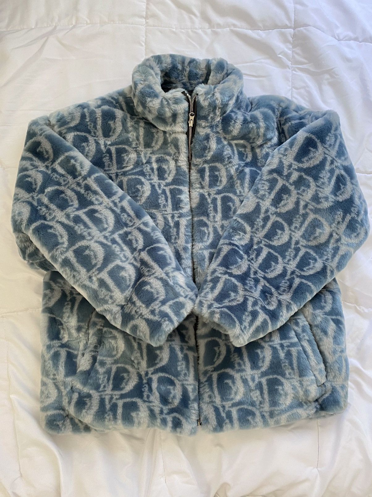 Vandy The Pink Monogram Fur Jacket