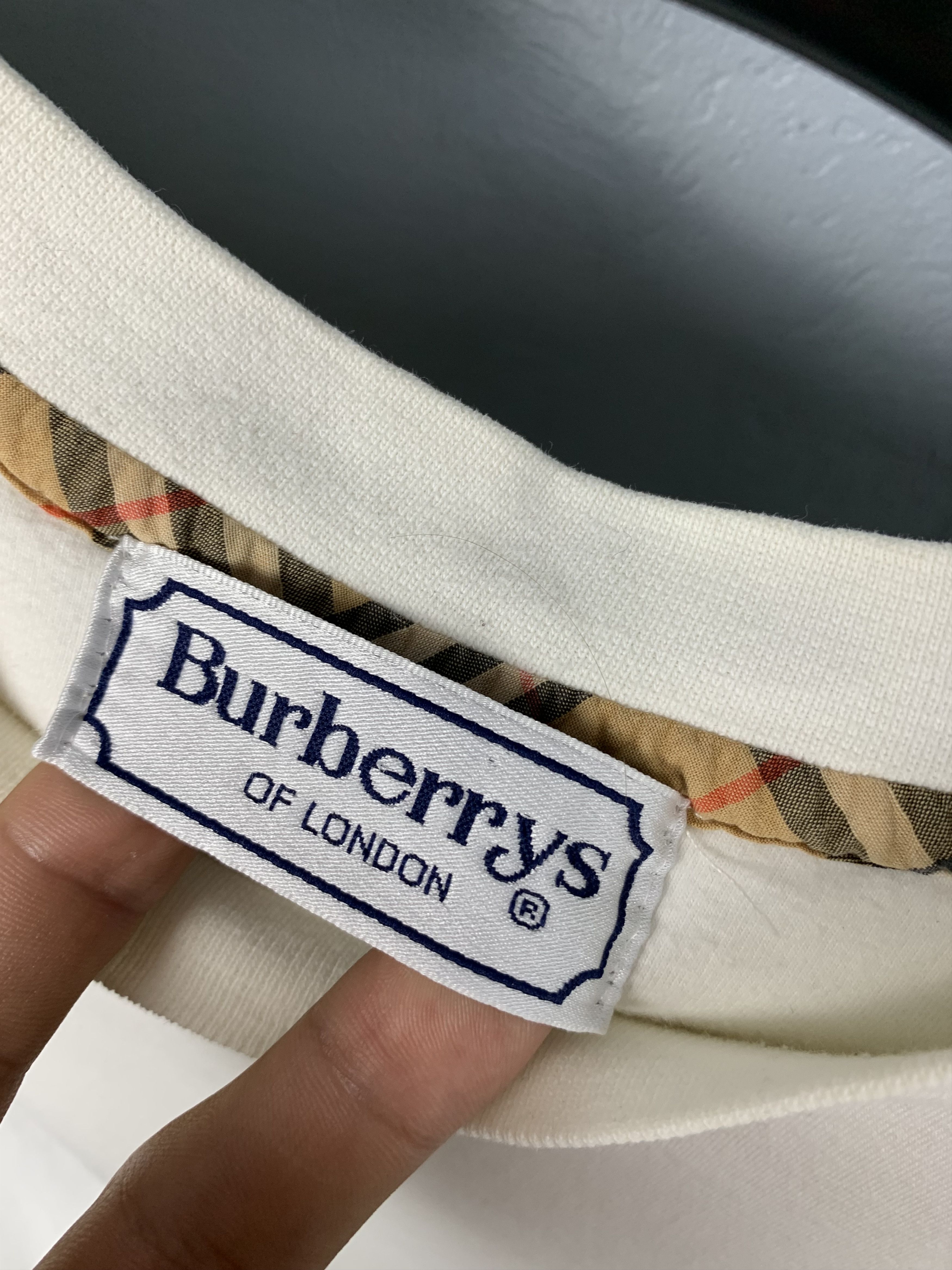 Burberry Burberrys Vintage Mens T-Shirt Tee Size US M / EU 48-50 / 2 - 5 Thumbnail