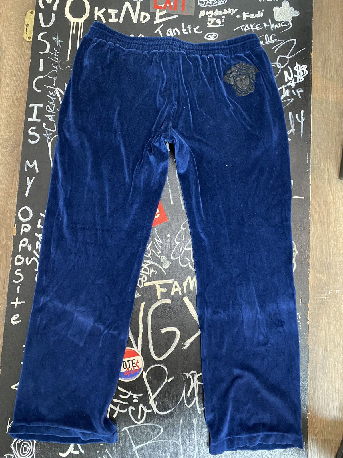 Versace Medusa Velour Pants