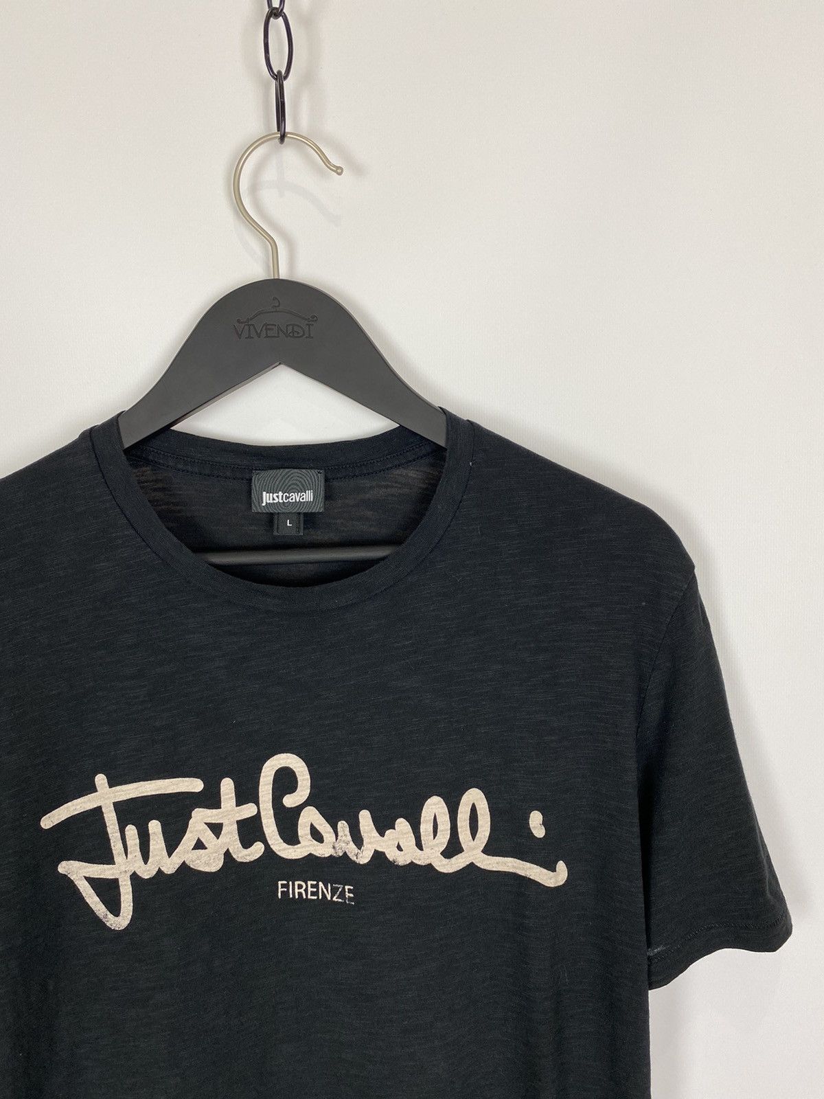 Just Cavalli Just Cavalli Firenze Spell Out T-Shirt Size US L / EU 52-54 / 3 - 2 Thumbnail