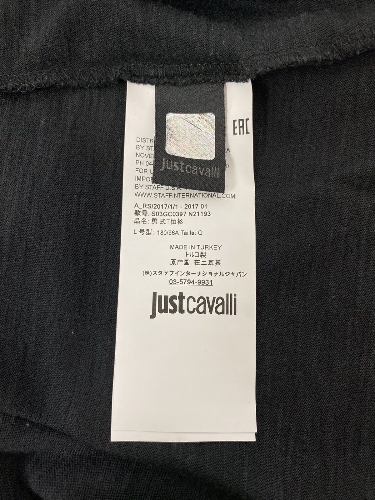 Just Cavalli Just Cavalli Firenze Spell Out T-Shirt Size US L / EU 52-54 / 3 - 7 Thumbnail